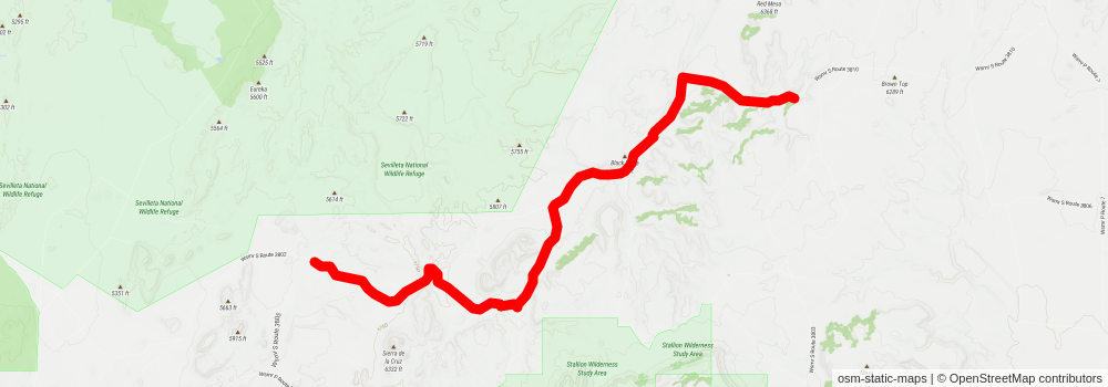 Southwestern Horseshoe Trail stage 148 Map