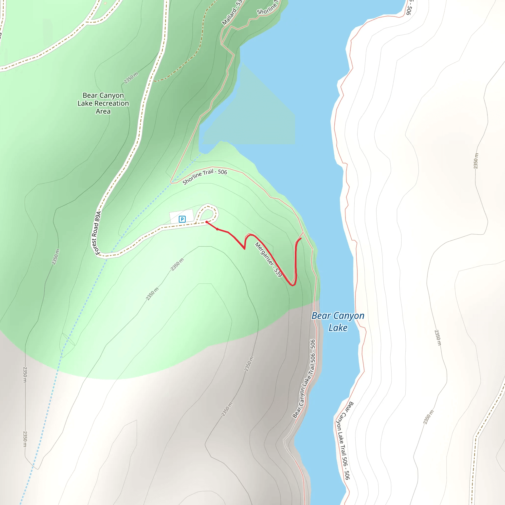 Merganser Trail mobile static map
