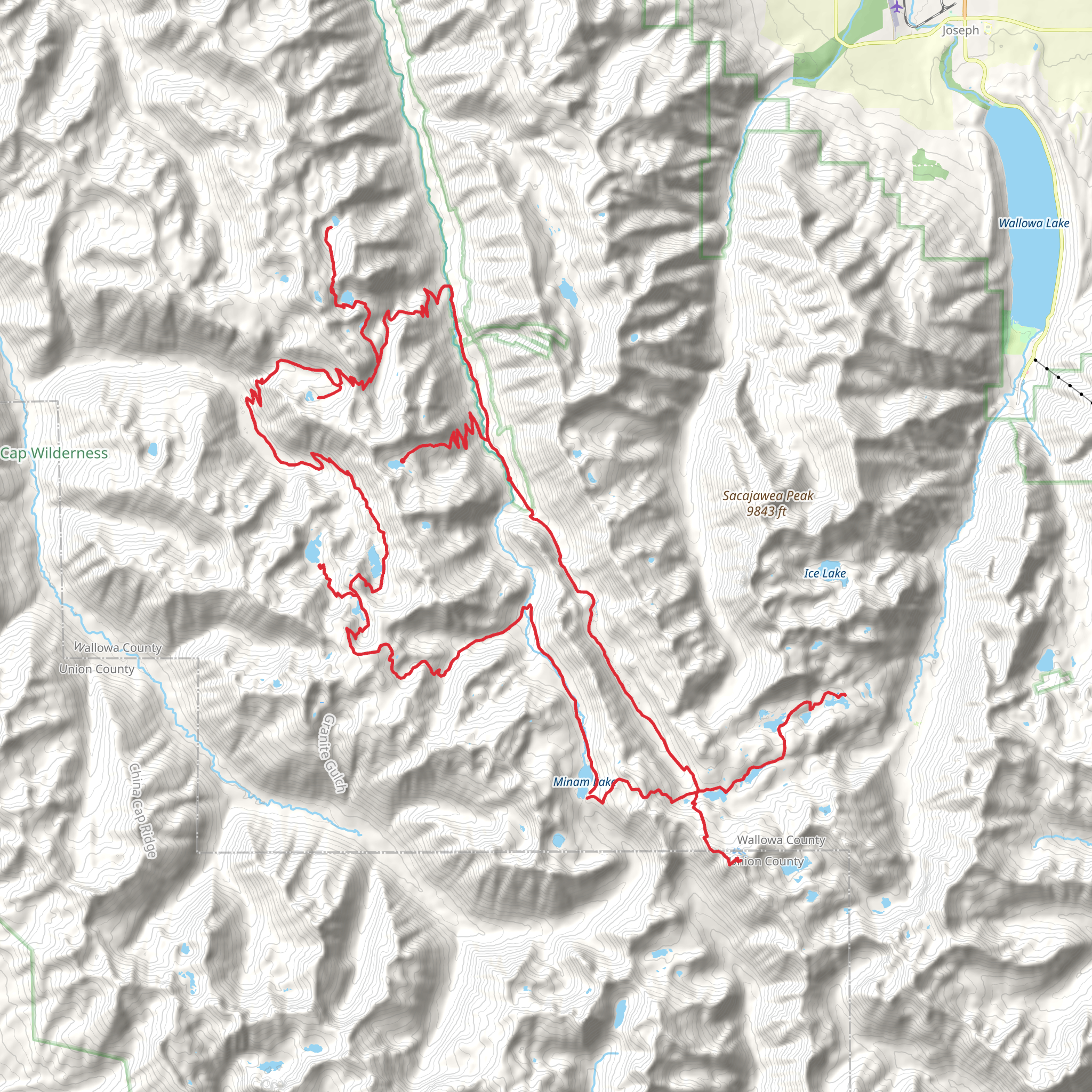 Lostine - Minam Loop mobile static map