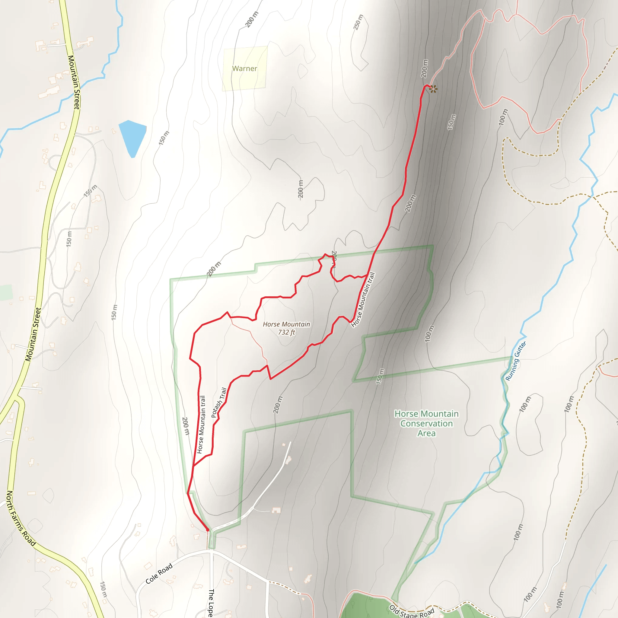 Horse Mountain Loop mobile static map