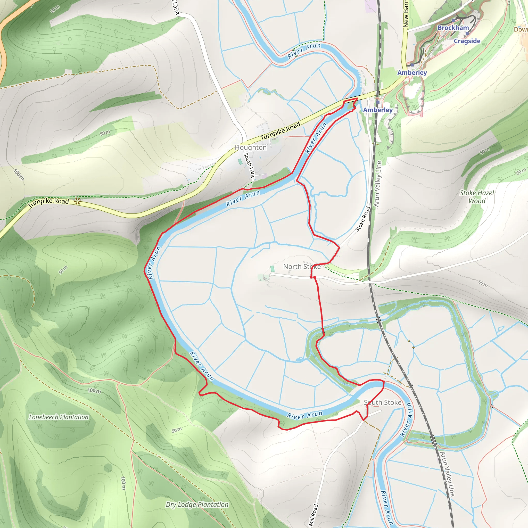 North Stoke Loop mobile static map