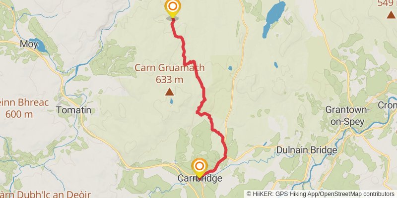 East Highland Trail stage 3 Map