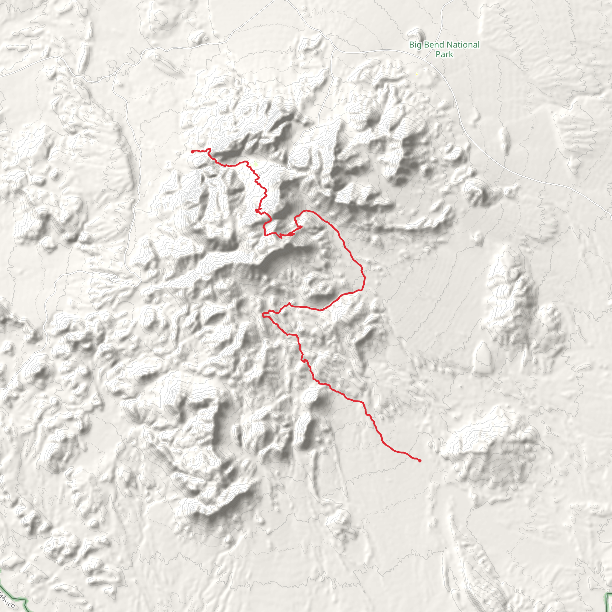 Oak Spring to Elephant Tusk mobile static map