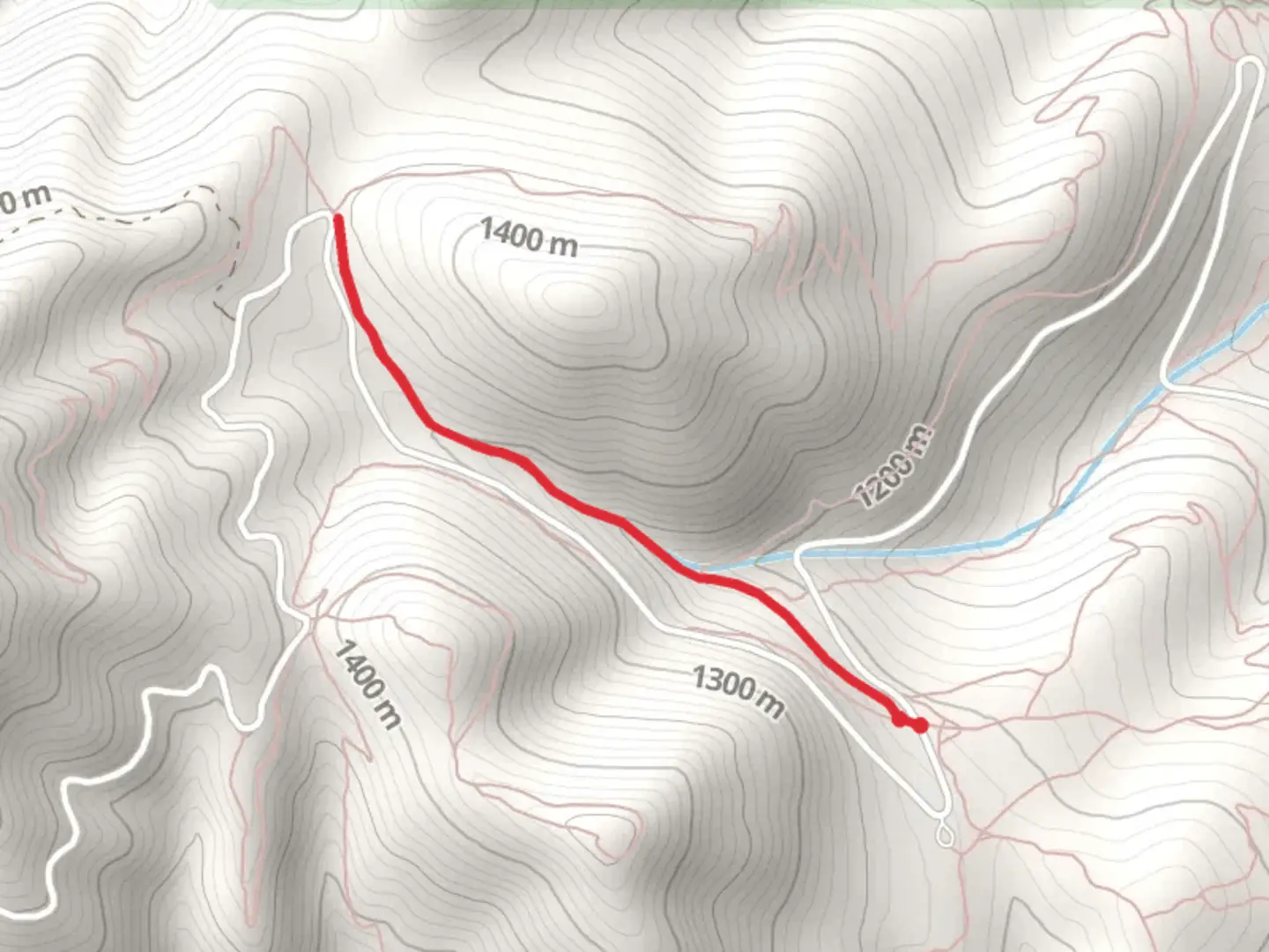 An image depicting the trail Blue Mountain Trail and its surrounding area.