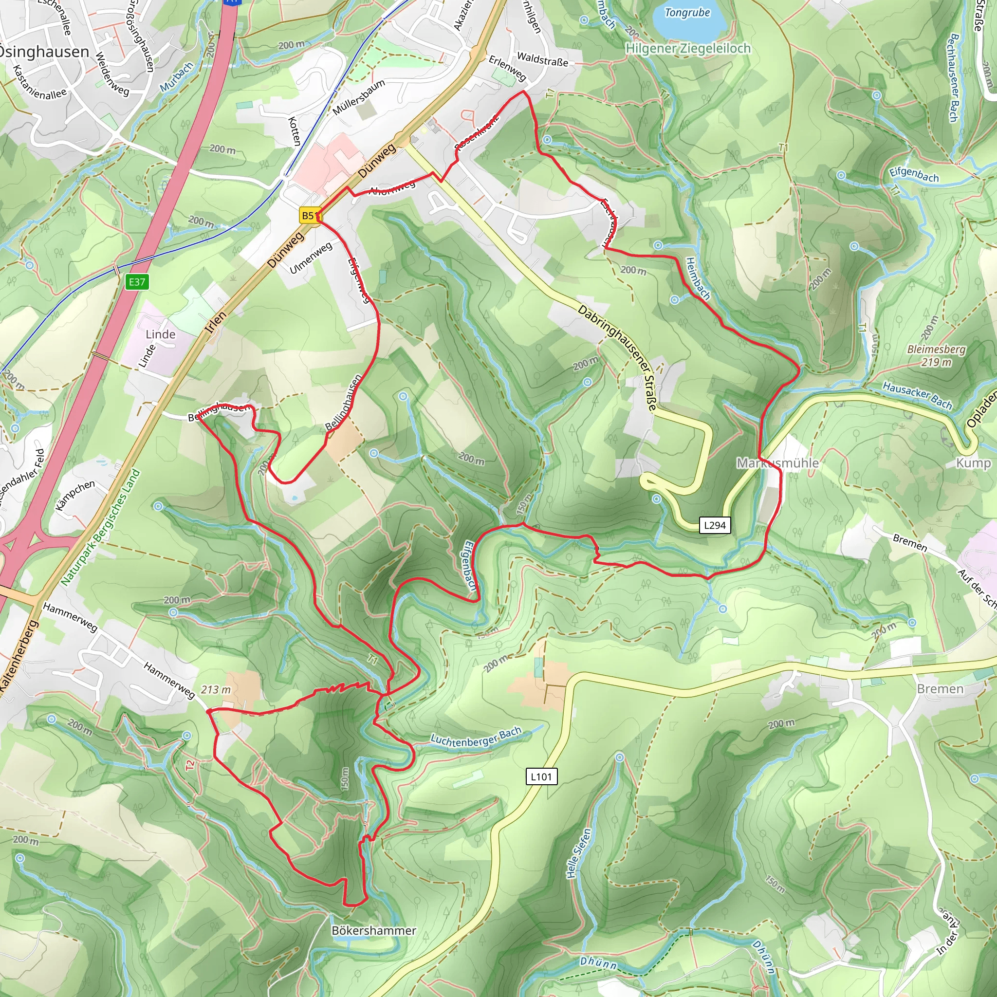 Eifgenbach mobile static map