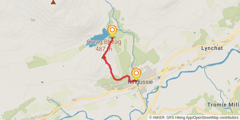 East Highland Way alt 4 Map