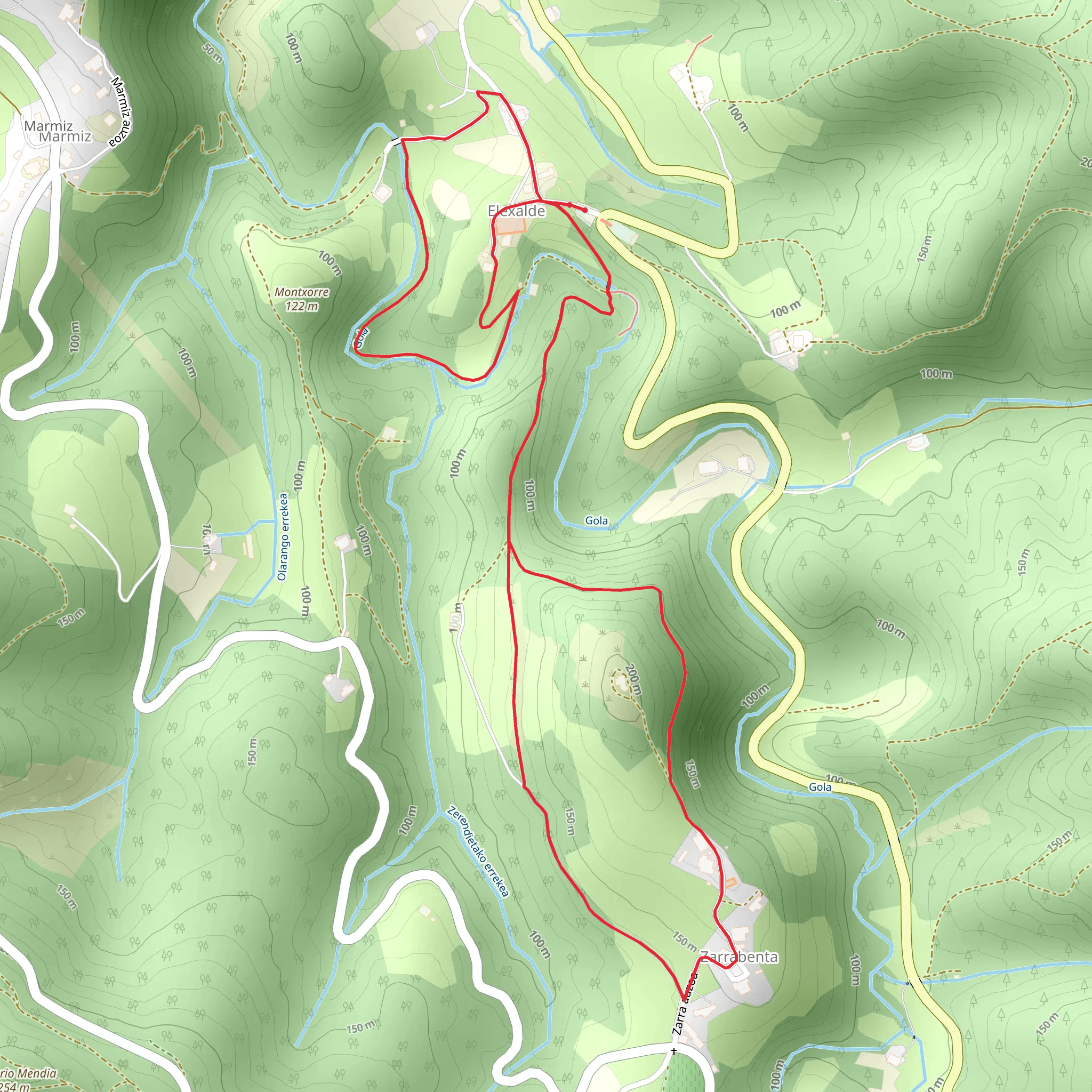 Golako through the Enchanted Valleys PR BI 167 mobile static map