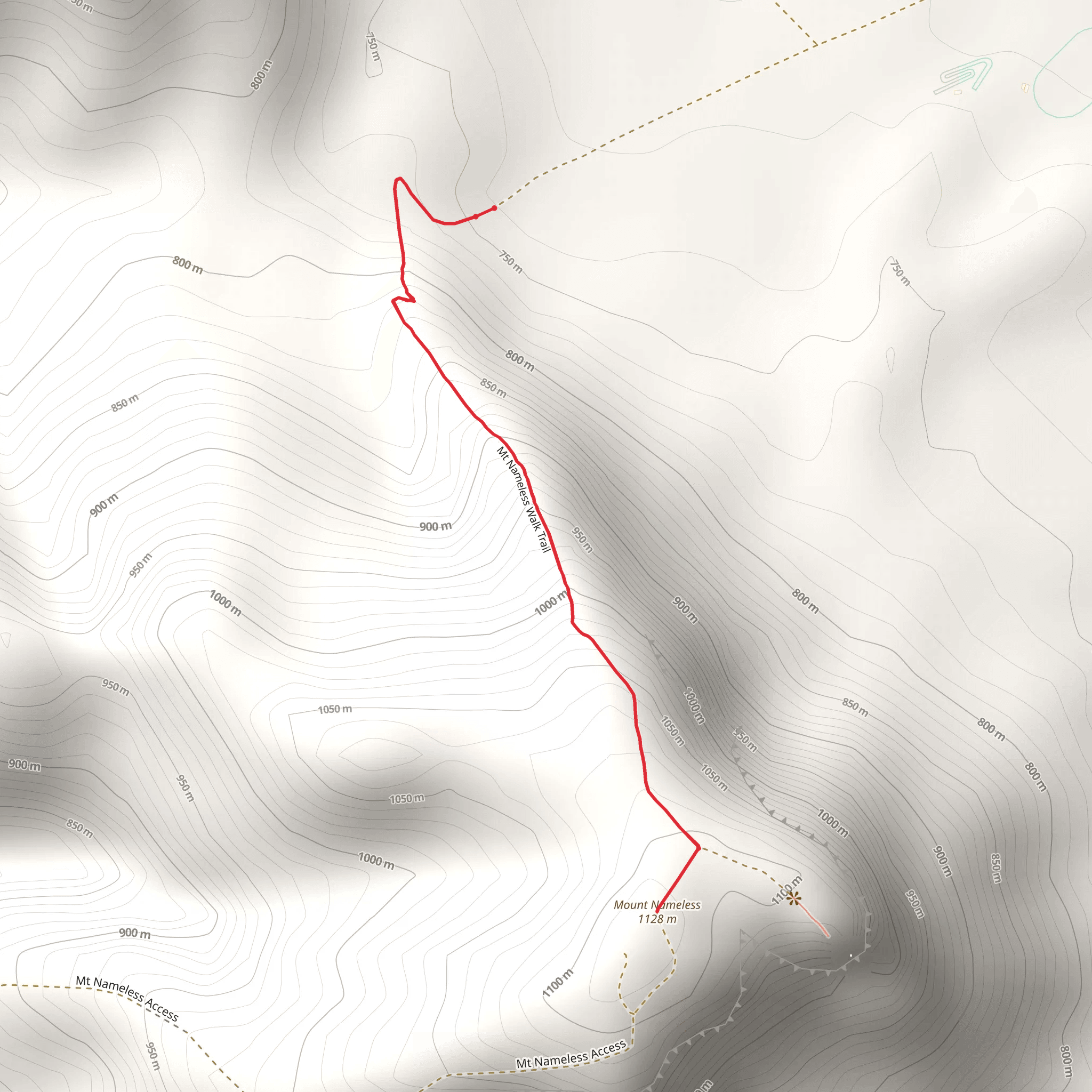 Mt Nameless Walk mobile static map
