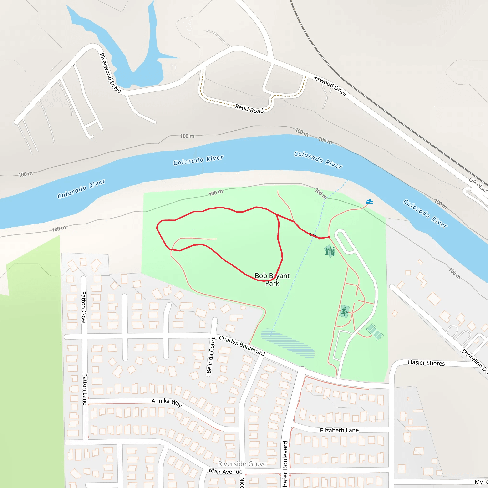 Bob Bryant Park Loop mobile static map