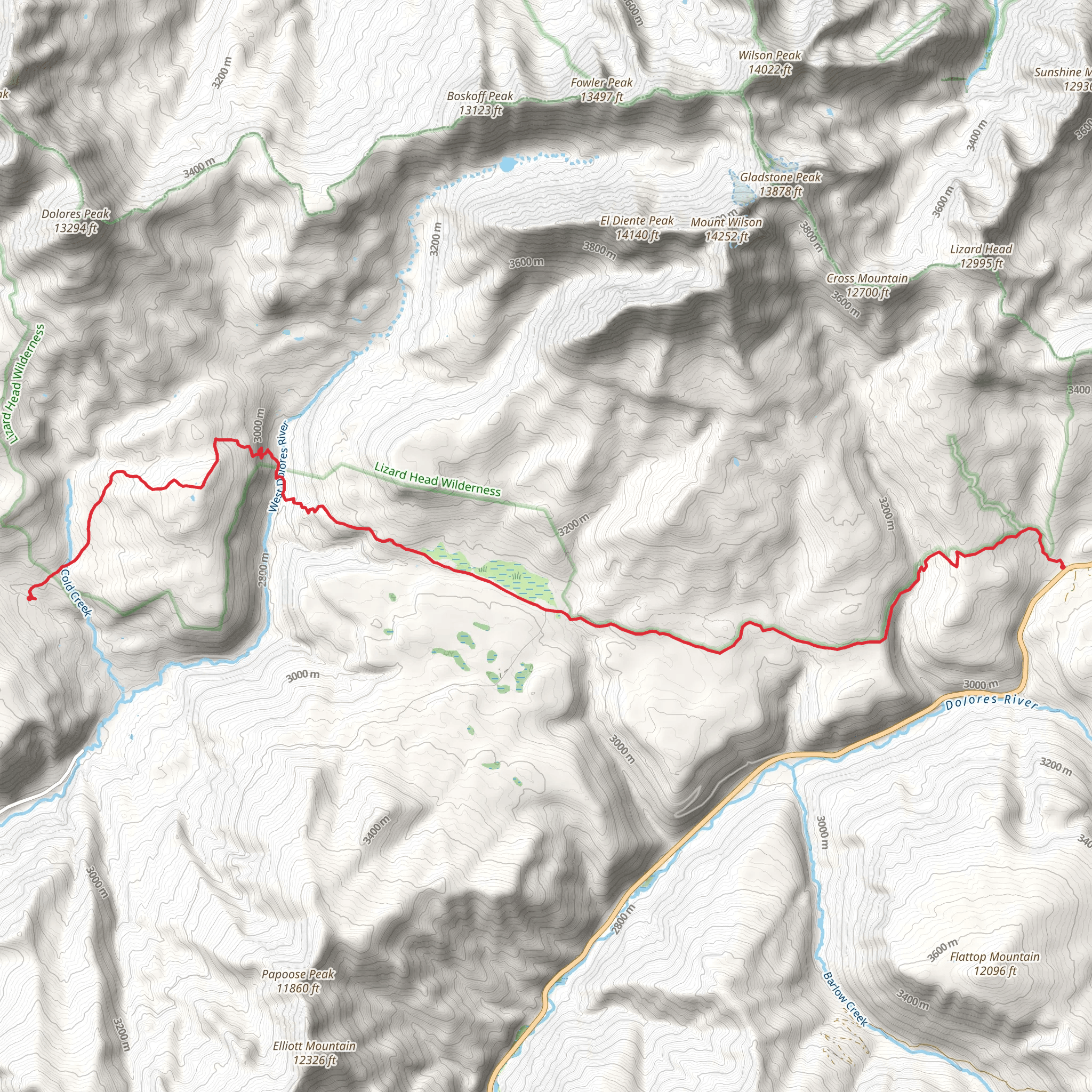 Groundhog Stock Trail mobile static map