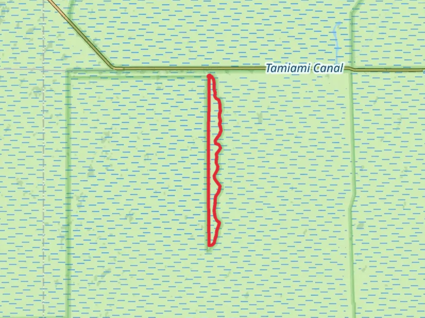 An image depicting the trail Shark Valley Loop and its surrounding area.