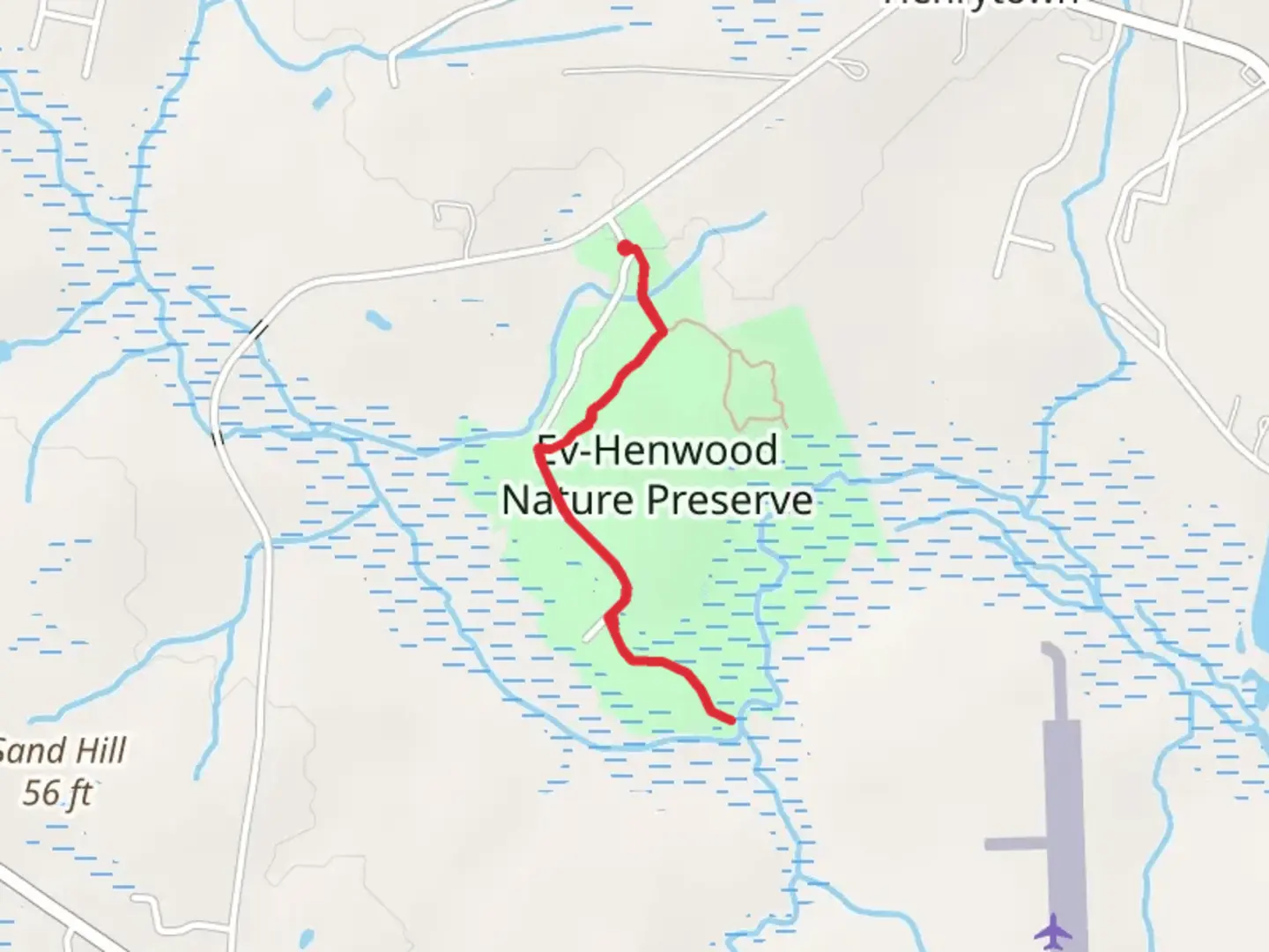 An image depicting the trail Tulip Tree and Dogwood Trail and its surrounding area.