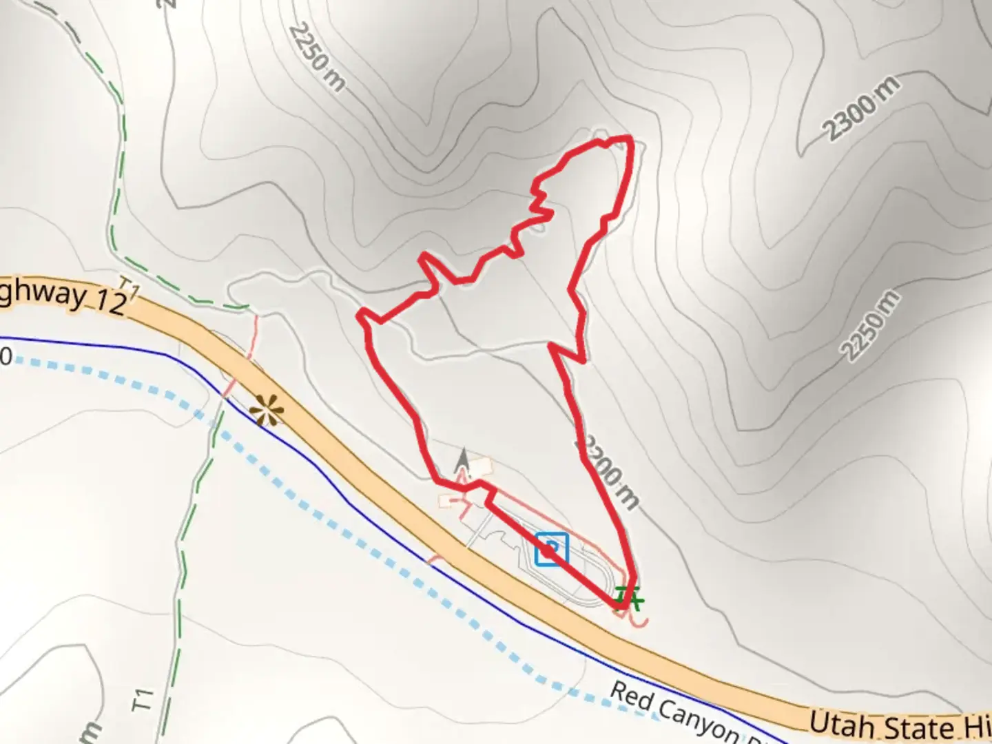 An image depicting the trail Pink Ledges Loop Trail and its surrounding area.
