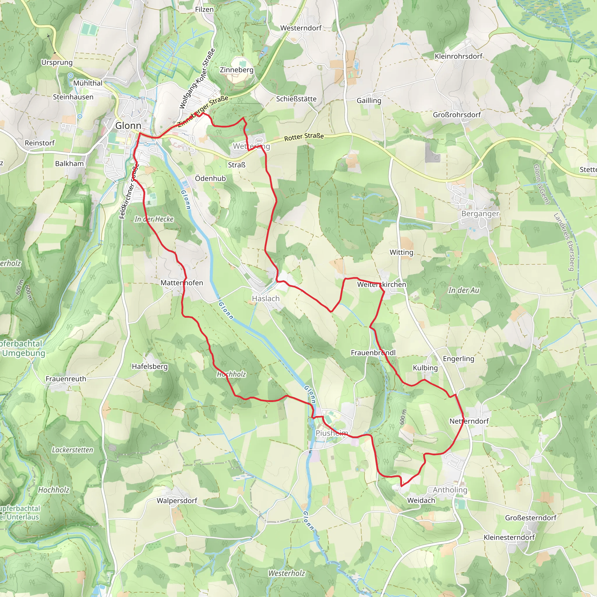 Glonn Loop mobile static map