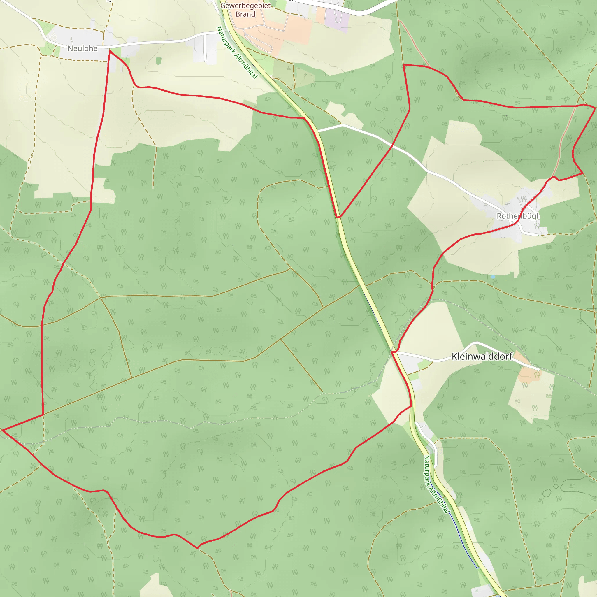 Rundweg Painten 1 mobile static map