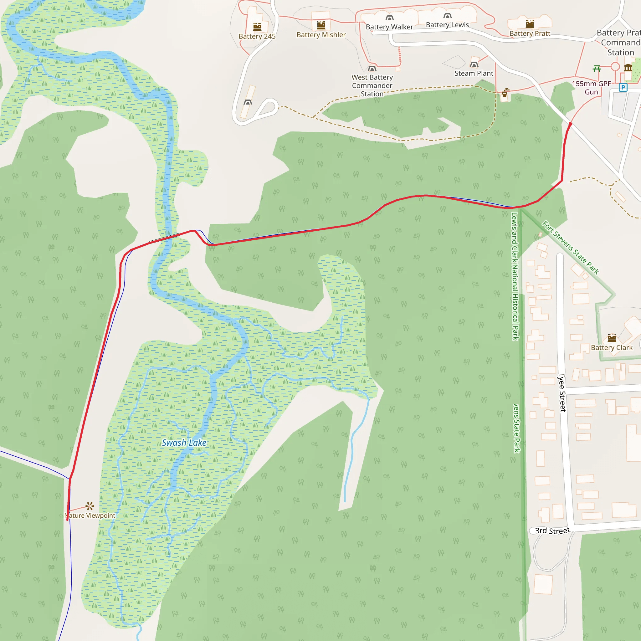 Swash Lake Walk mobile static map
