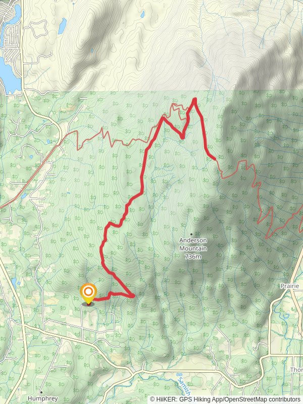 Alger Hill Road and Pacific Northwest Trail