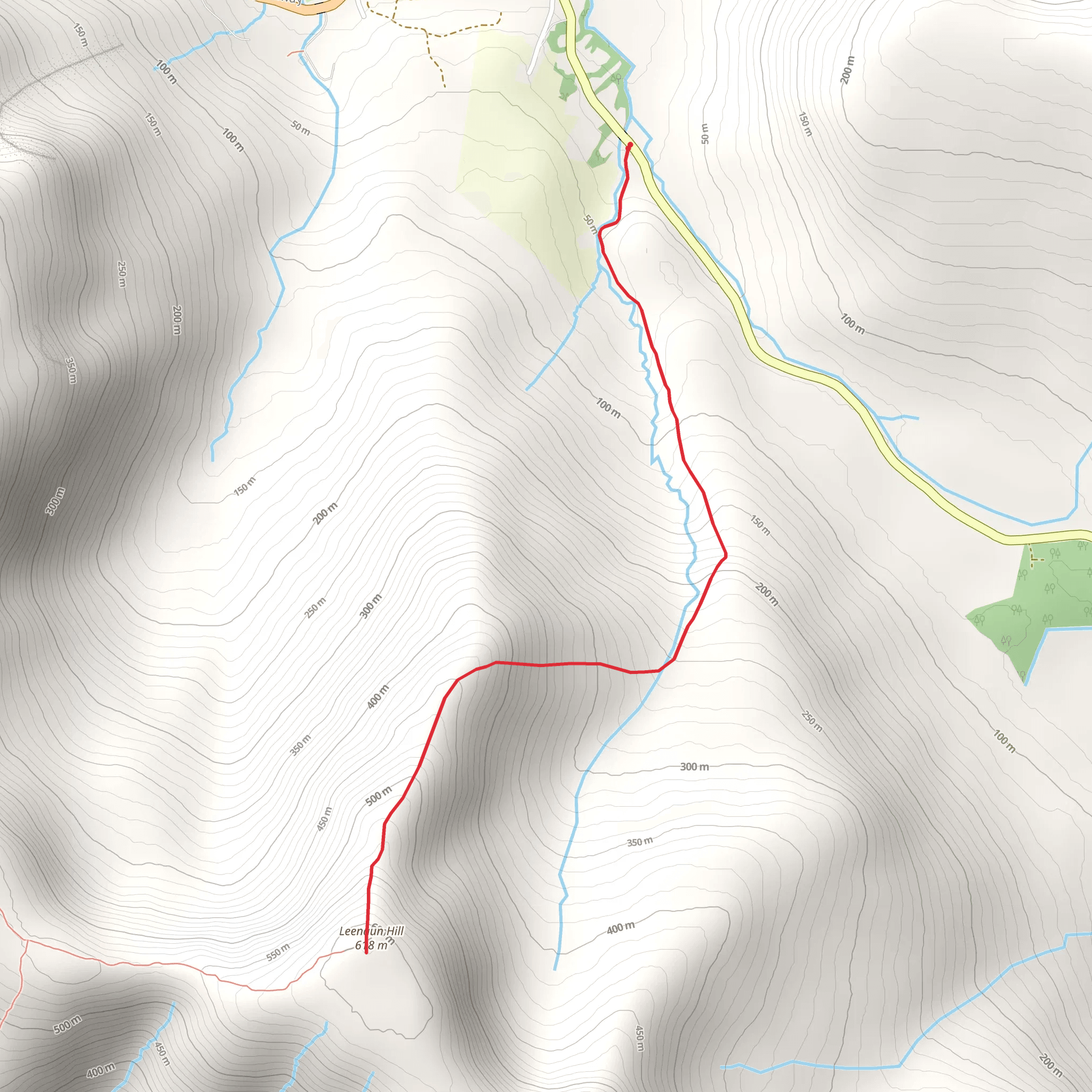Leenaun Hill Walk mobile static map