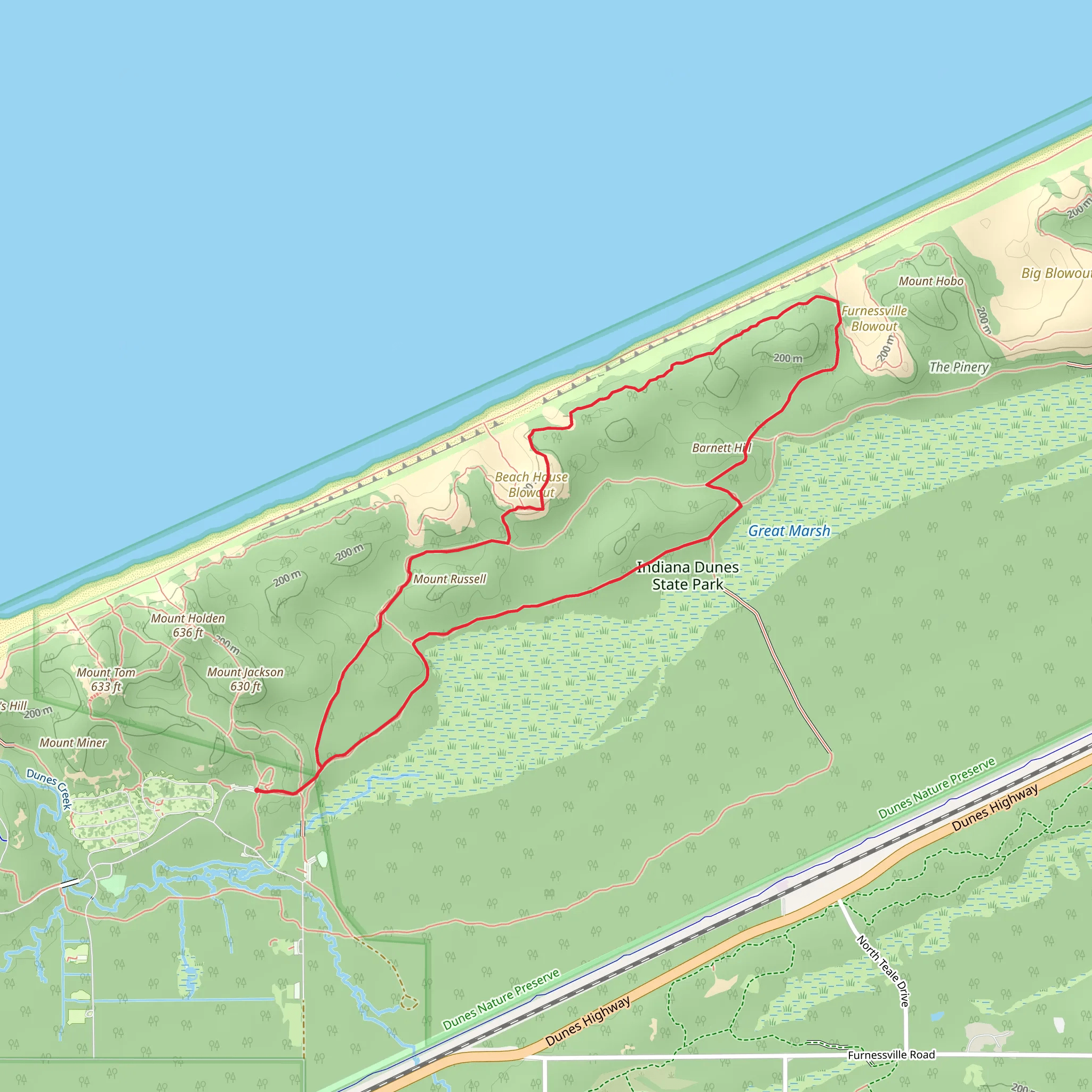Barnett Hill - Mount Russell Loop mobile static map