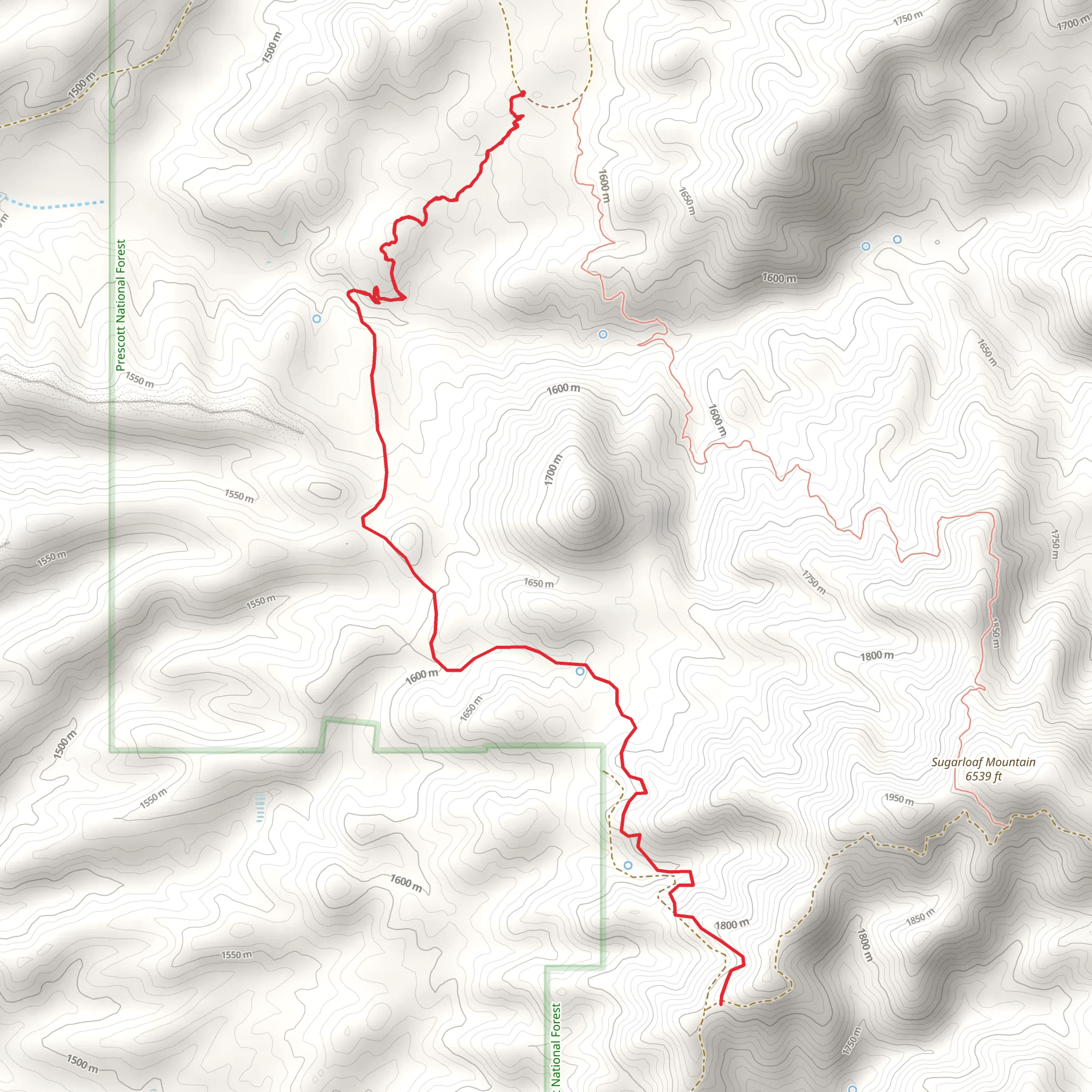 Grindstone Trail mobile static map