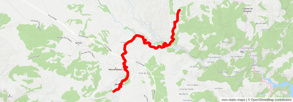 Arcos de Salinas - Mora de Rubielos PR TE 7 stage 3 Map