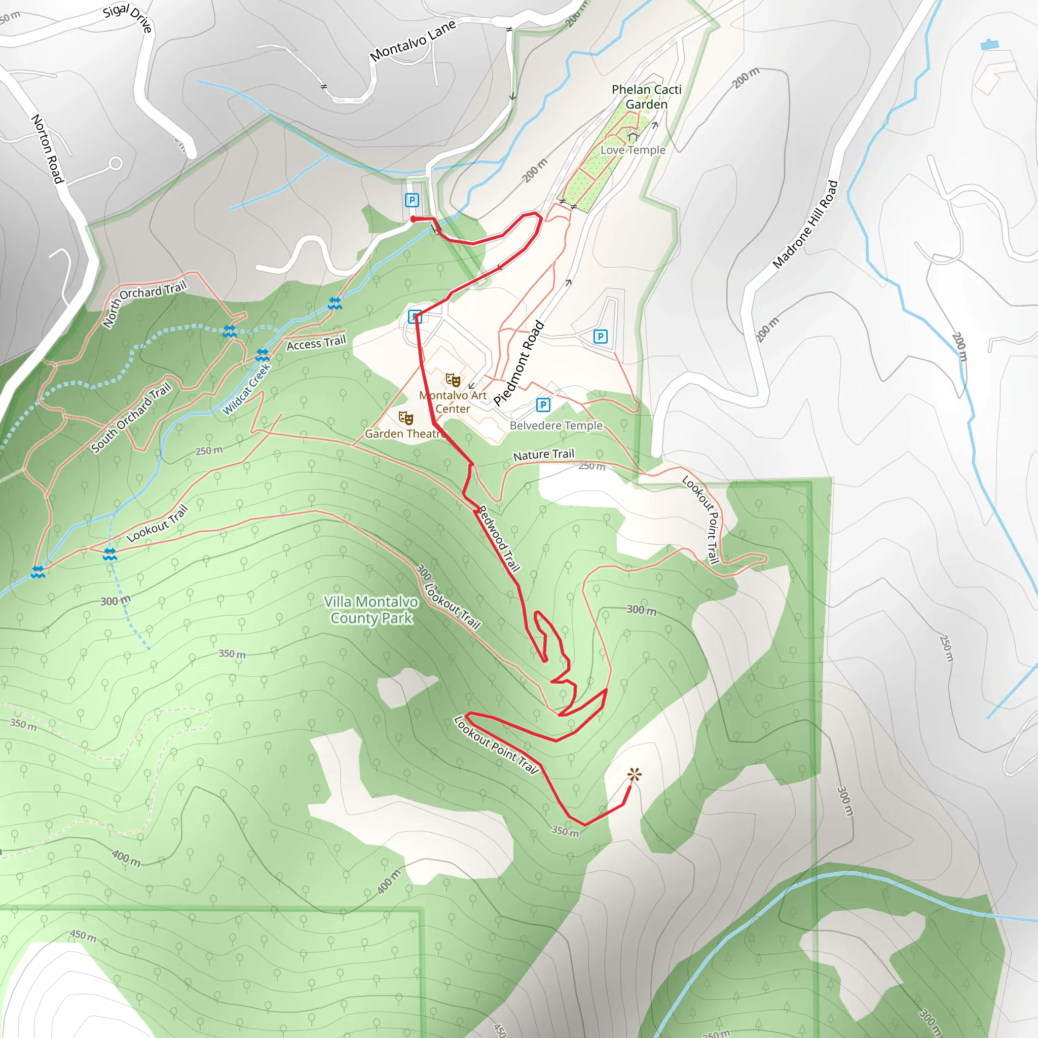 Lookout Point from Piedmont Road mobile static map