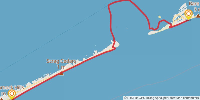 Mountains-to-Sea Trail stage 92 Map