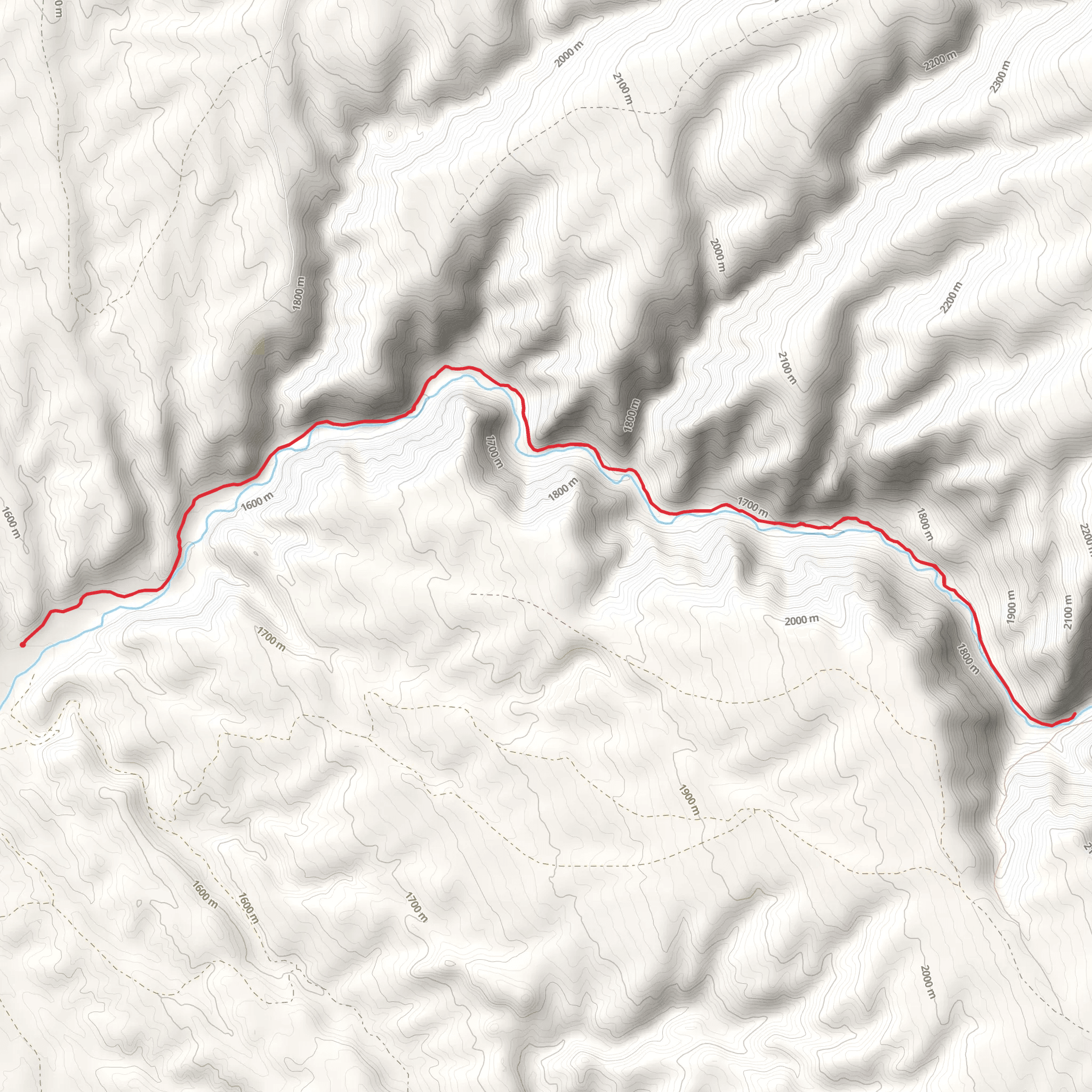 Paint Rock Creek Trail mobile static map