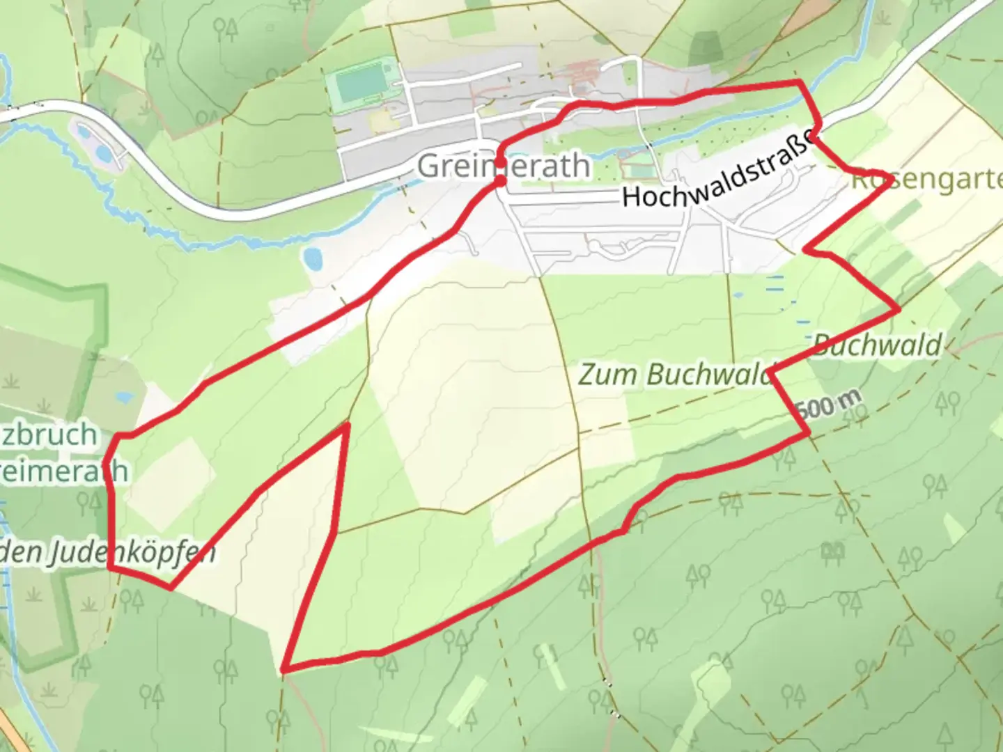 An image depicting the trail RuT3 Loop and its surrounding area.