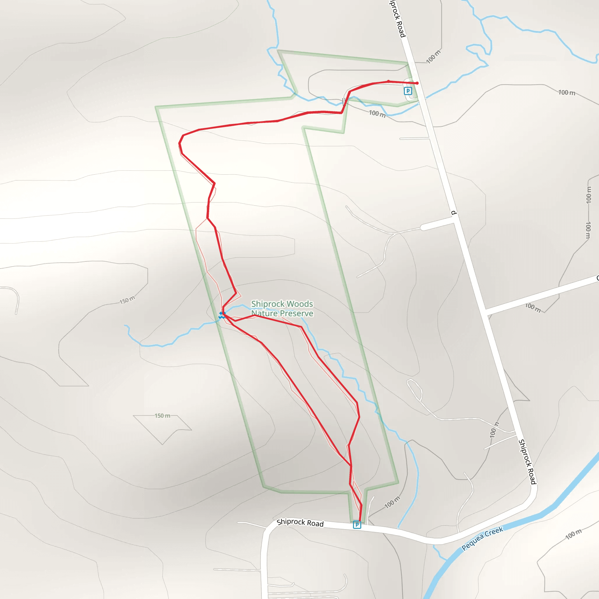 Shiprock Road West Loop Trail mobile static map