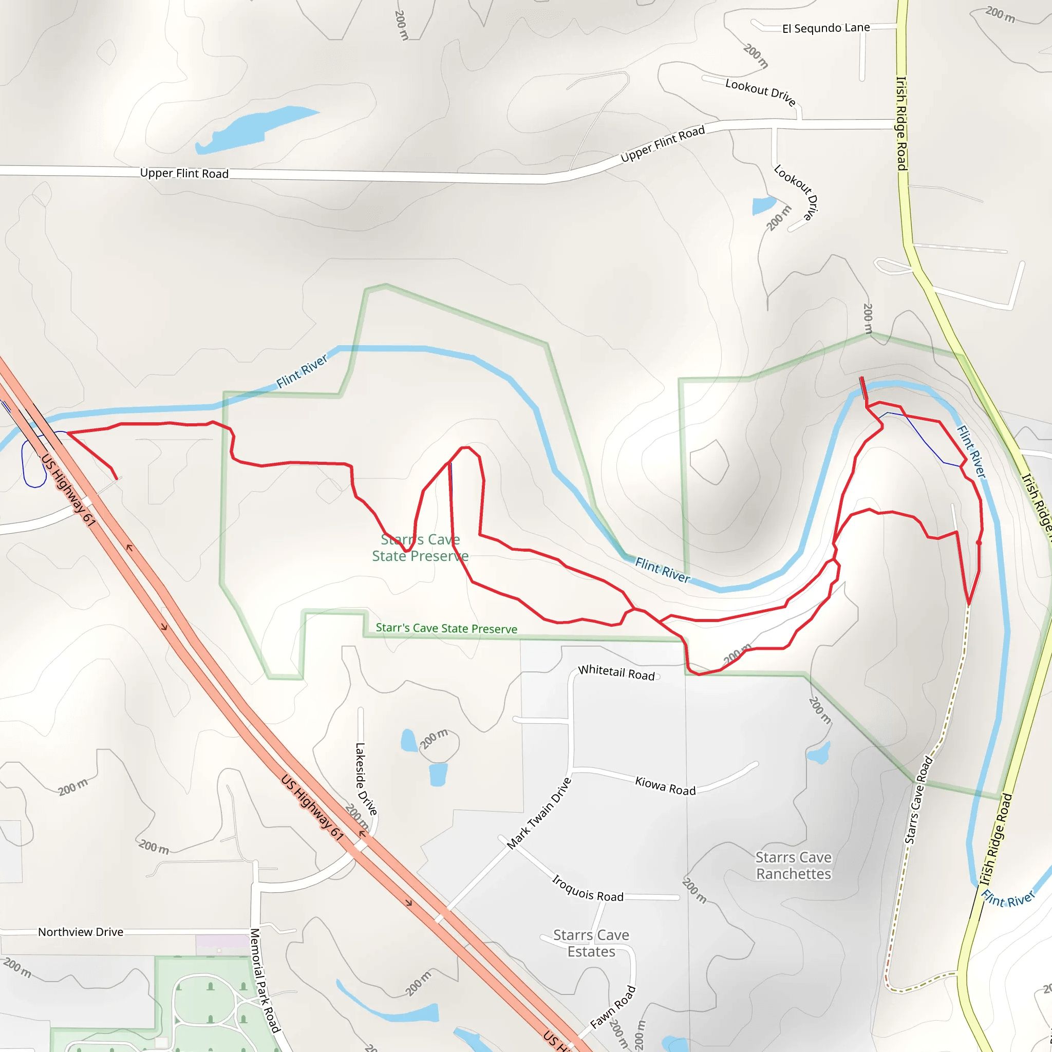 Flint River Walk mobile static map