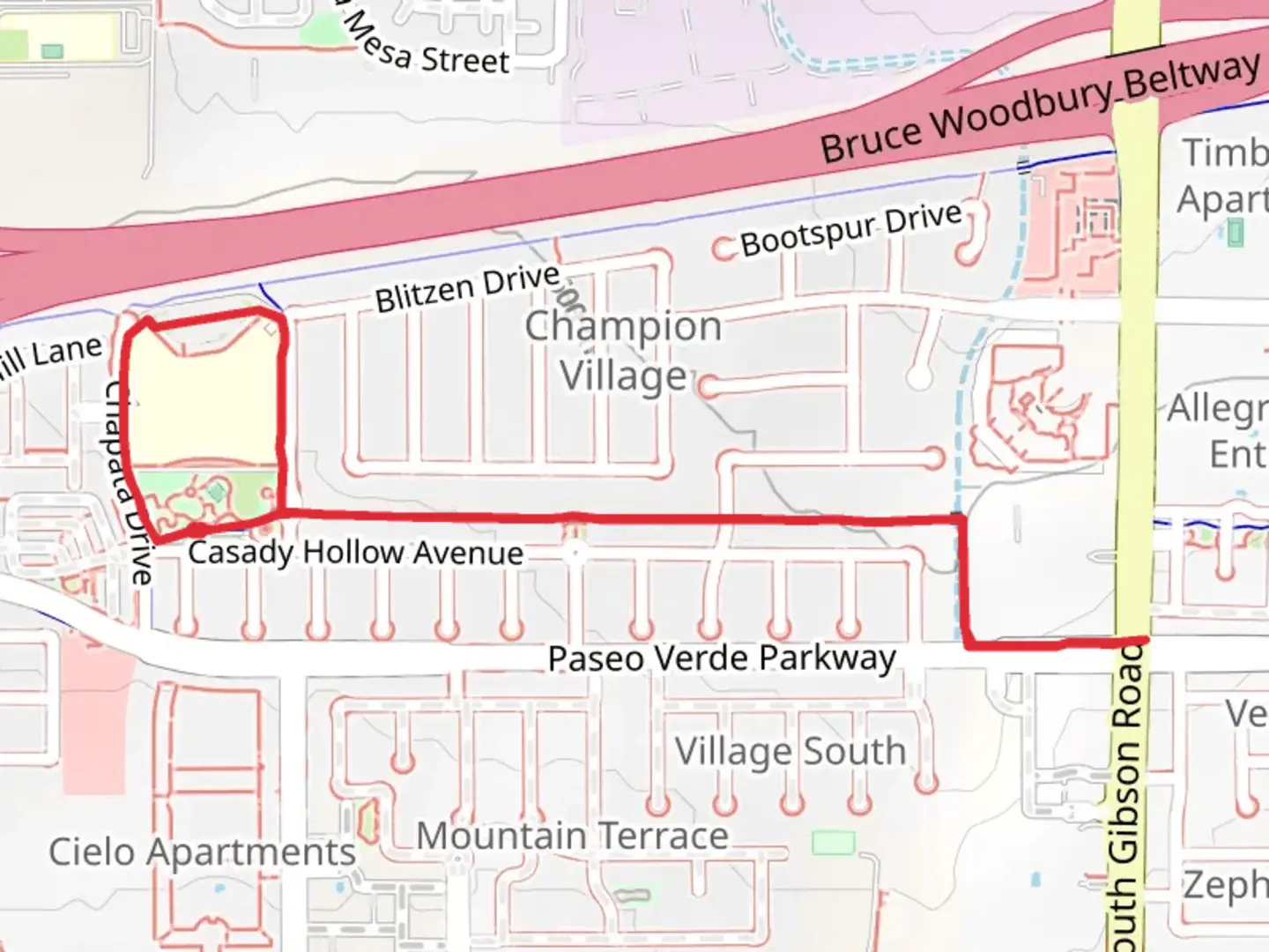 An image depicting the trail Amargosa Trail Out and Back and its surrounding area.