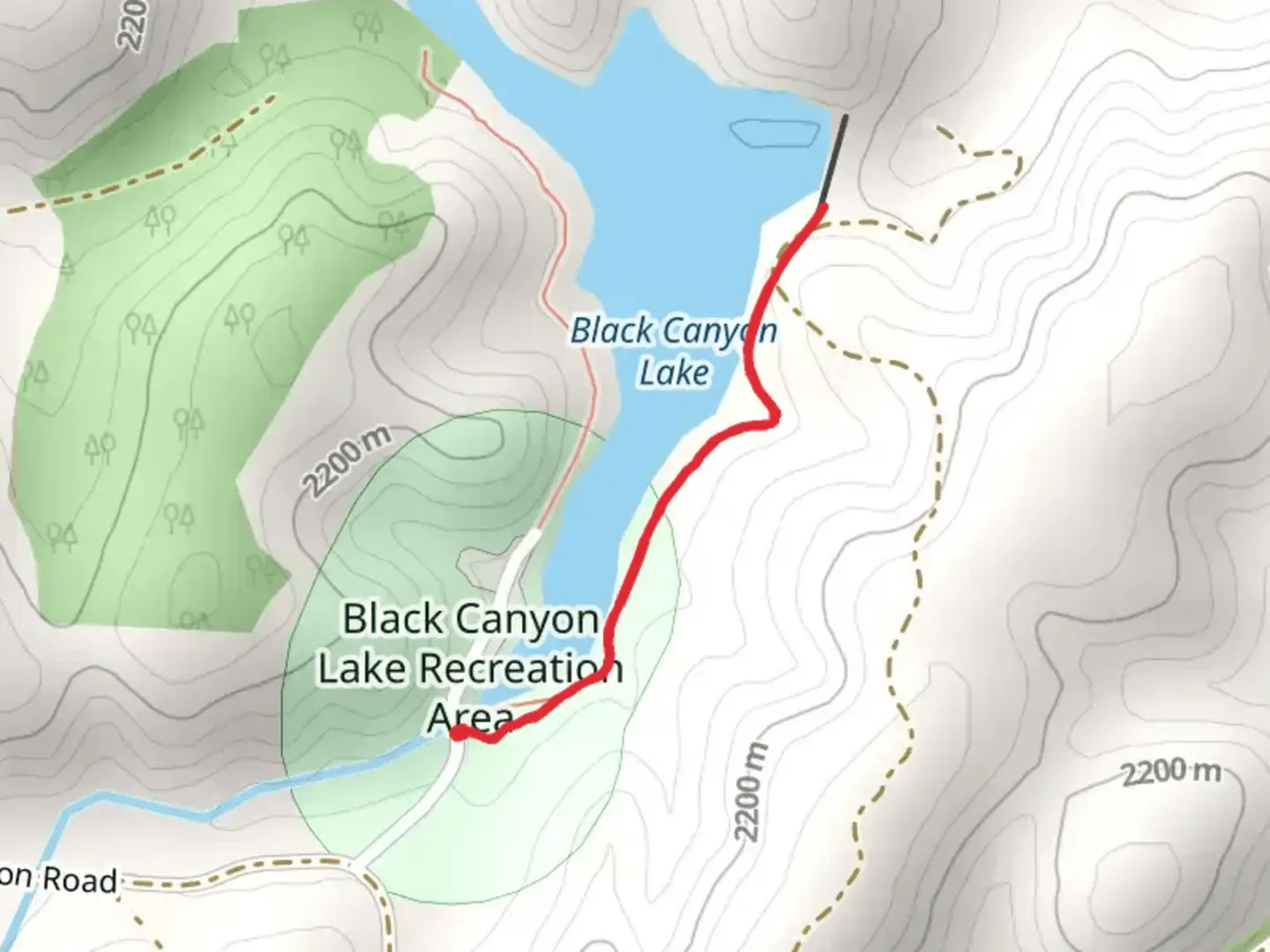 An image depicting the trail Rocky Bluff Trail and its surrounding area.