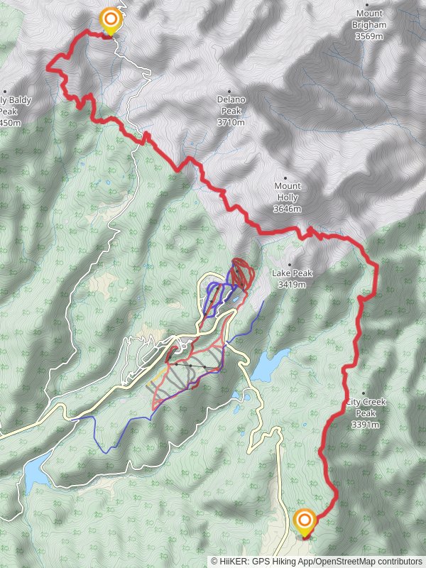 Skyline NRT Trail and Blue Lake Trail