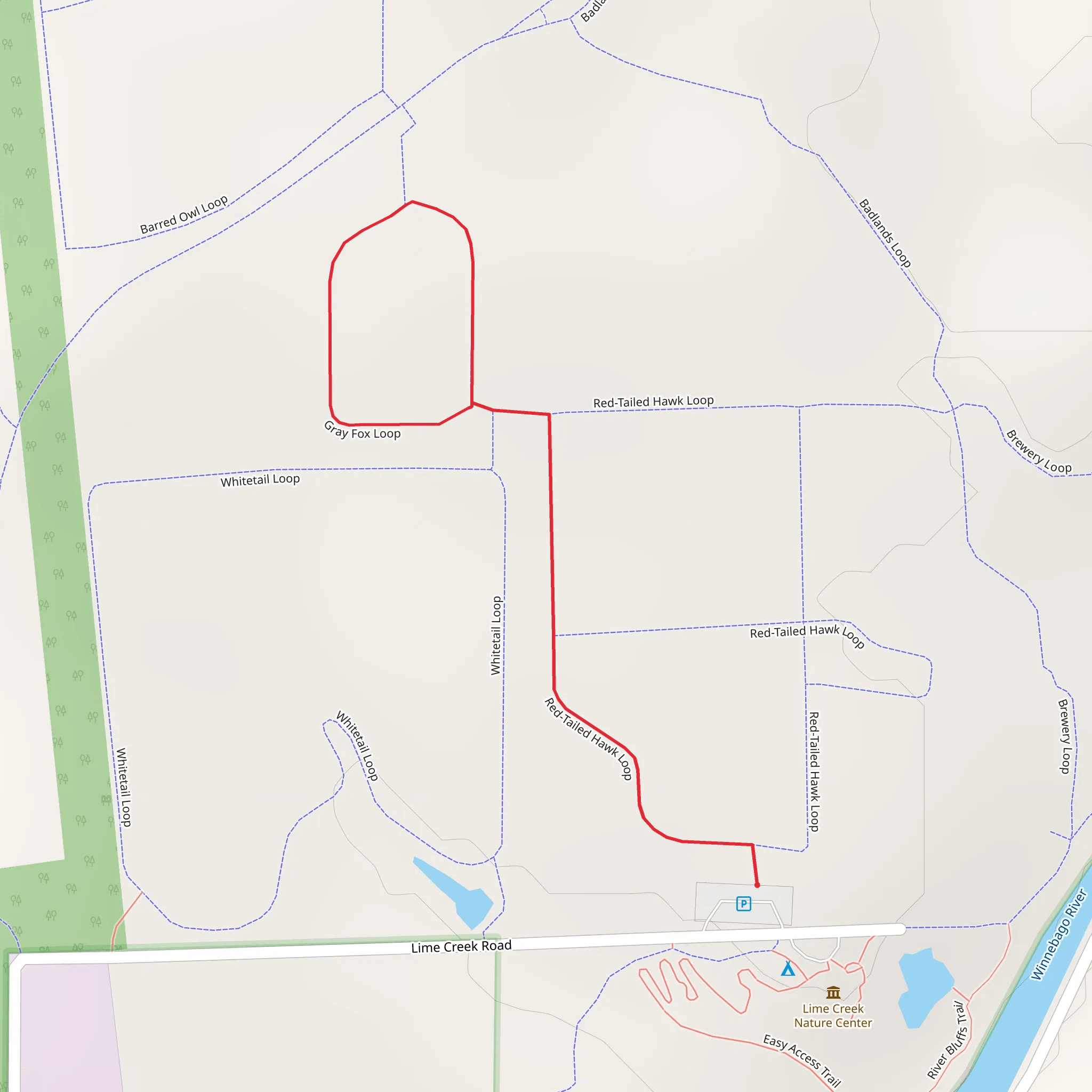 Gray Fox Loop mobile static map