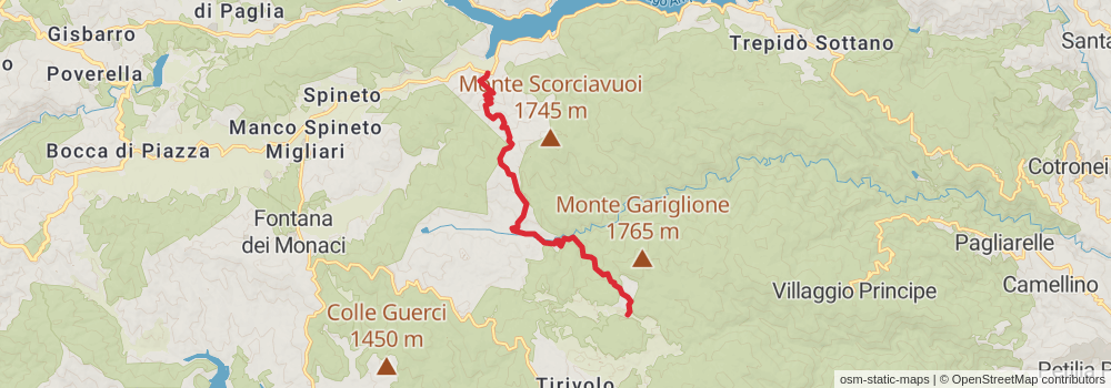 Sentiero Italia - Calabria Section stage 51 Map