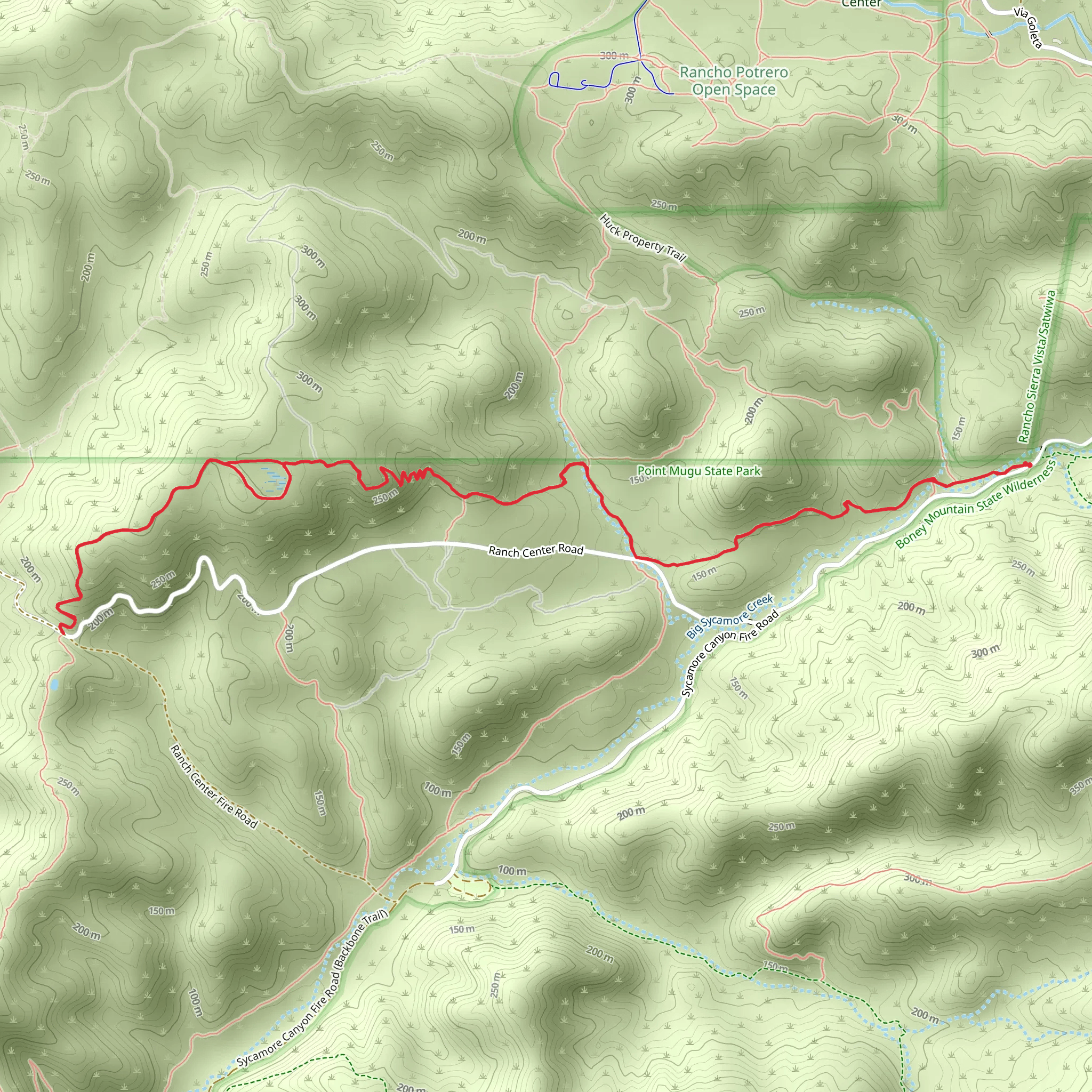 Hidden Pond Trail mobile static map