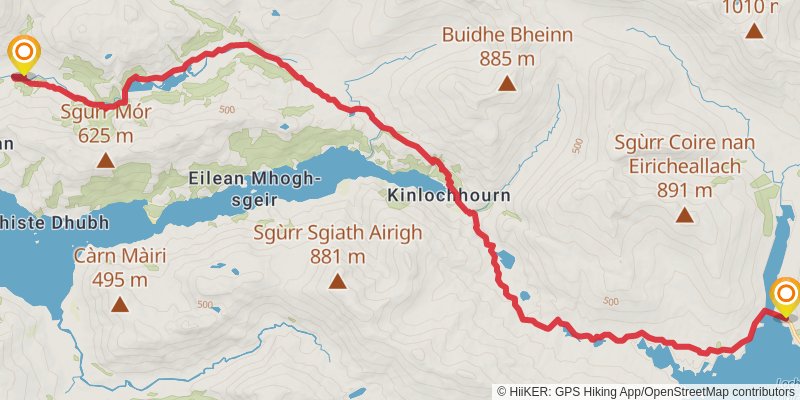 Famous Highland Drove Walk stage 6 Map