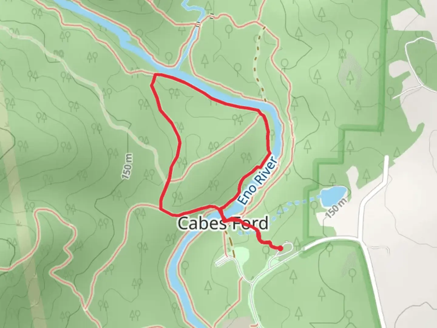 An image depicting the trail Fannys Ford Loop Trail and its surrounding area.