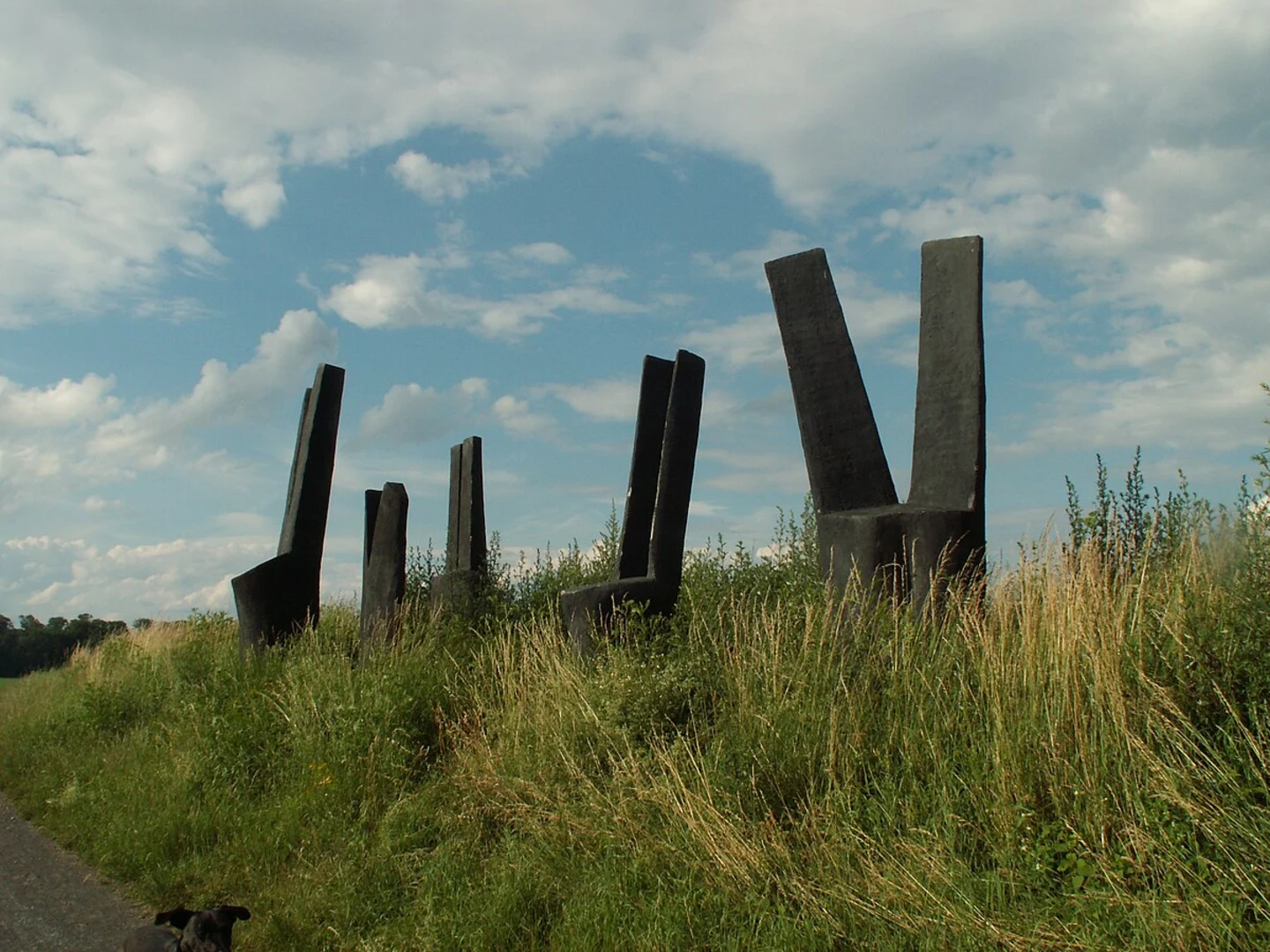 An image depicting the trail Steinbrücker teich and Grube Prinz von Hessen via Kernschneise and Main-Stromberg Weg and its surrounding area.