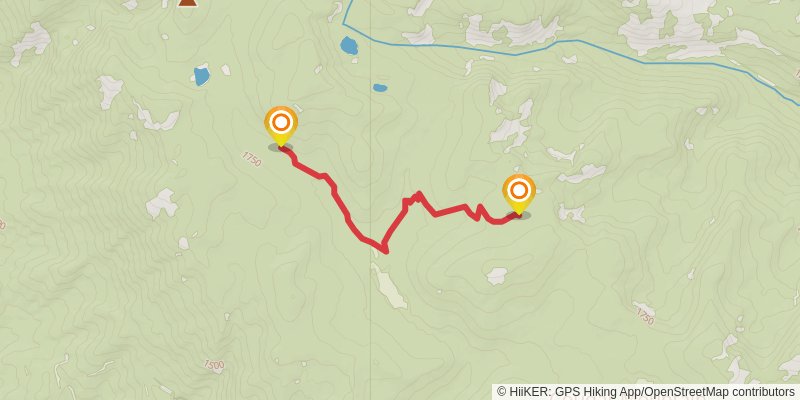 Mad Lake via Middle Tommy Trail stage 2 Map