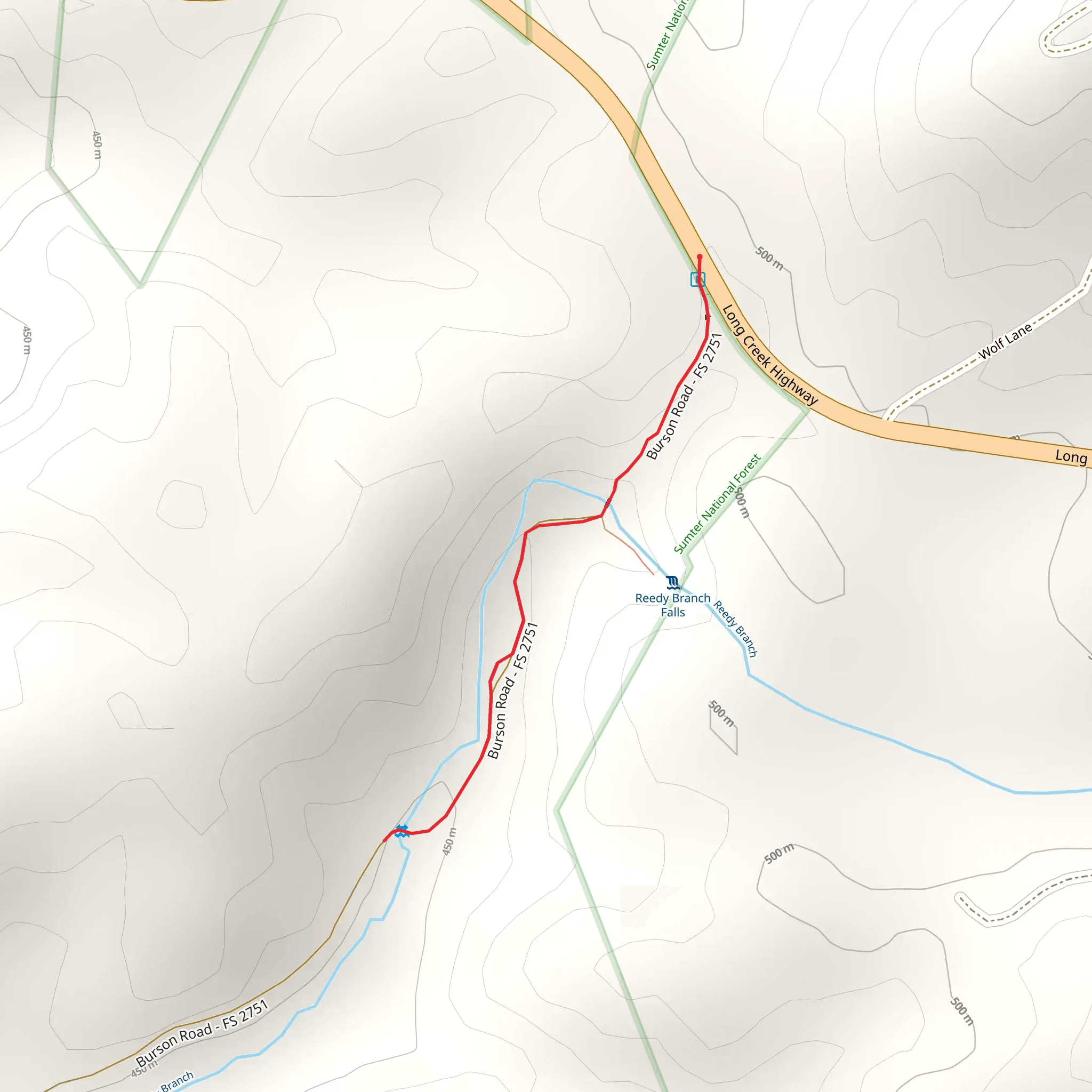 Burson Road mobile static map