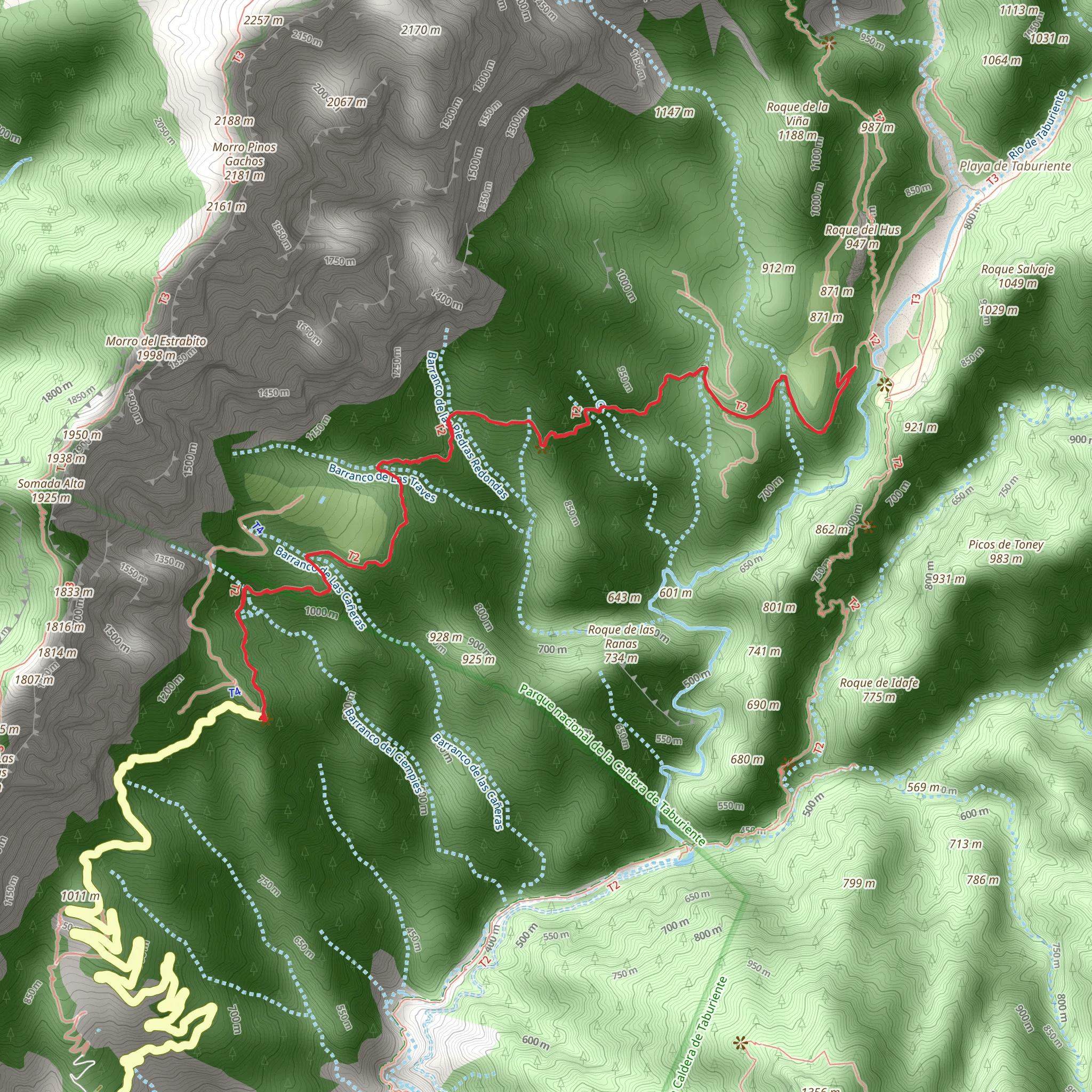 Los Brecitos Trail mobile static map
