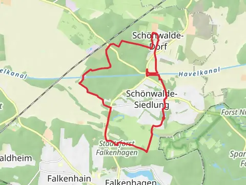 Schonwaldeglien Loop via Havelkanal