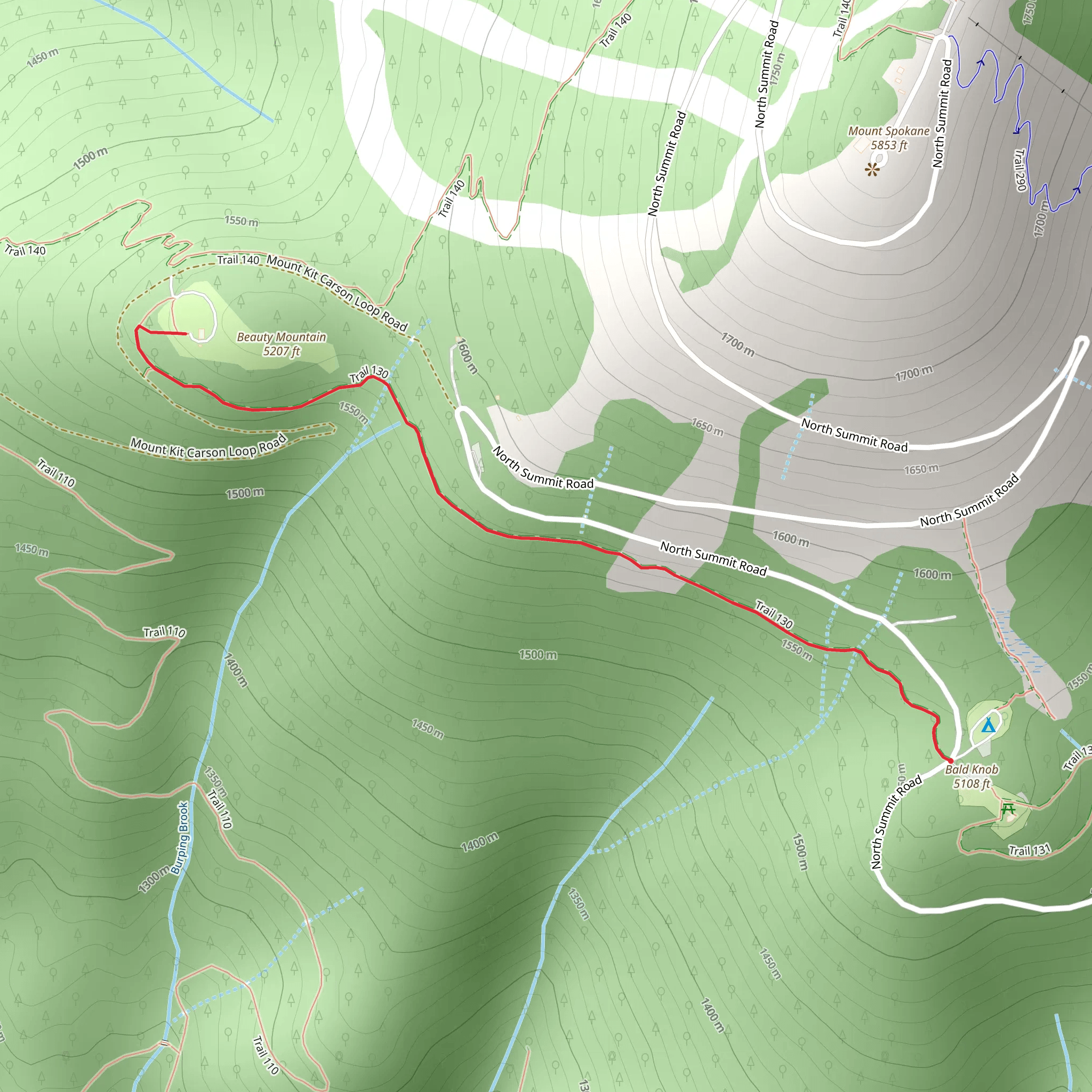 Trail 130 mobile static map
