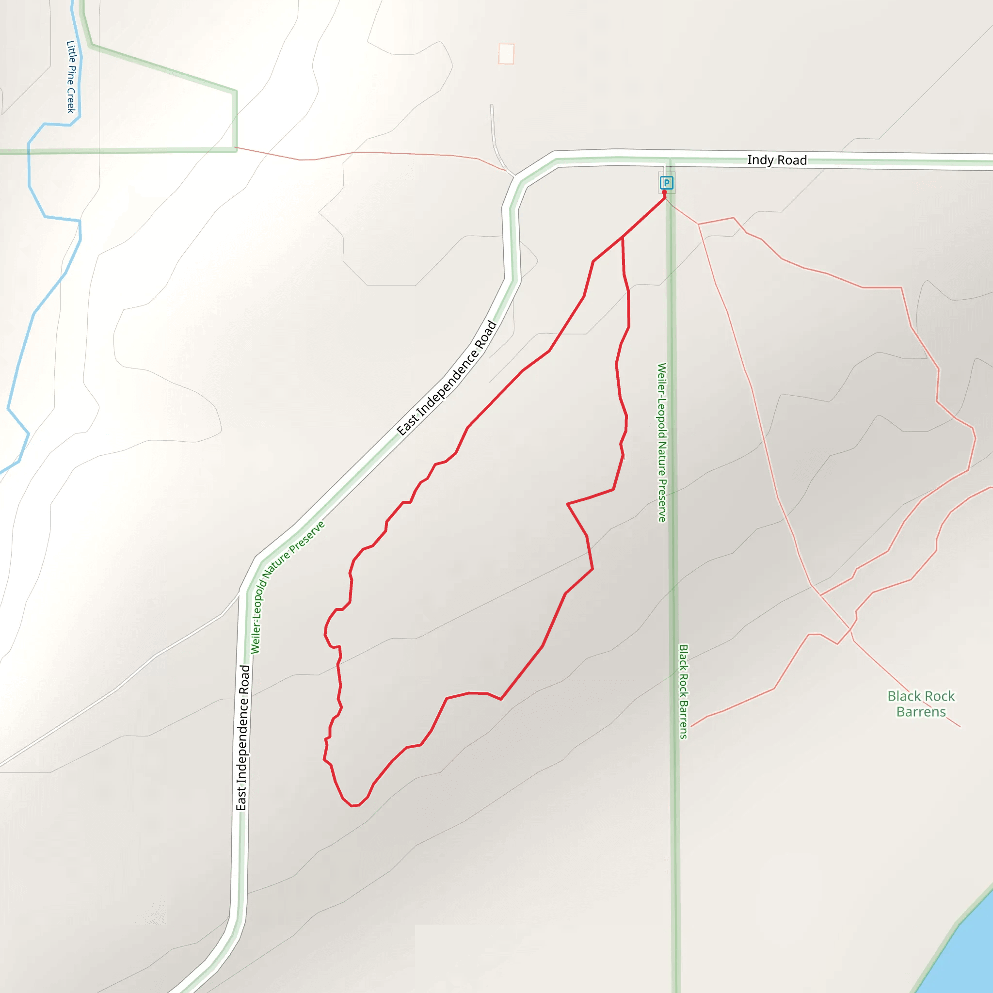 Weiler-Leopold Nature Preserve Loop mobile static map
