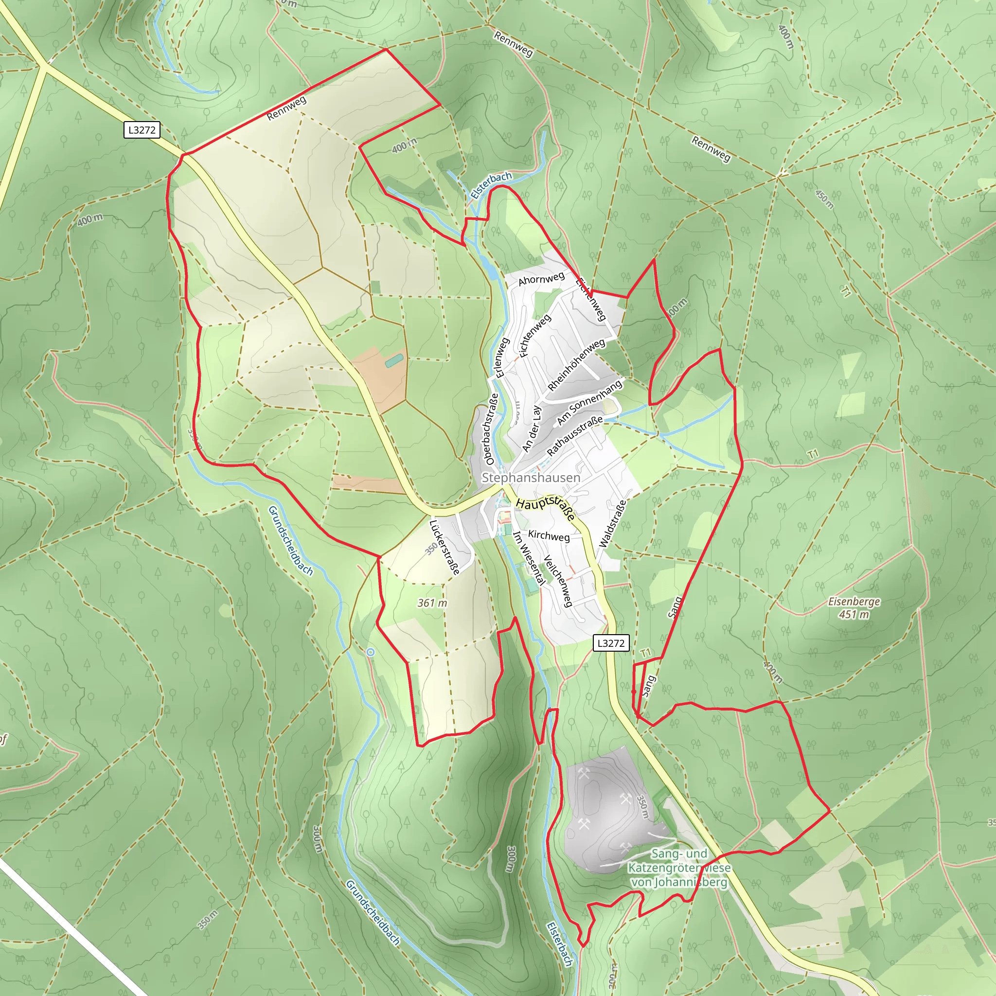 Himmelssteig Stephanshausen mobile static map
