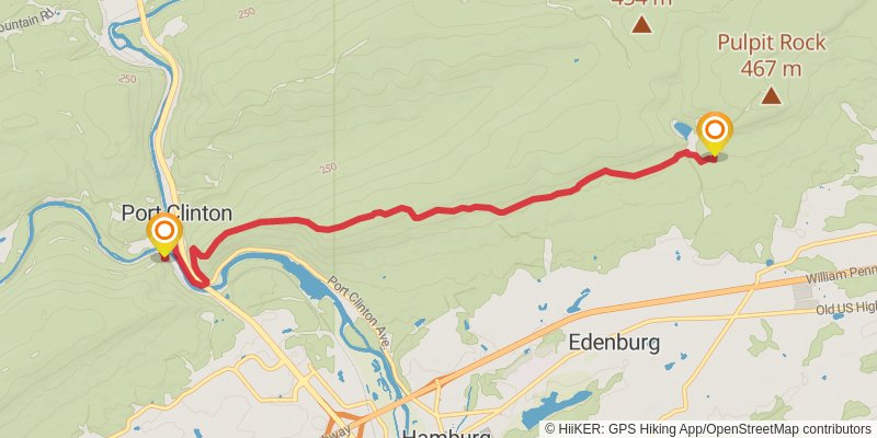 Appalachian Trail stage 122 Map