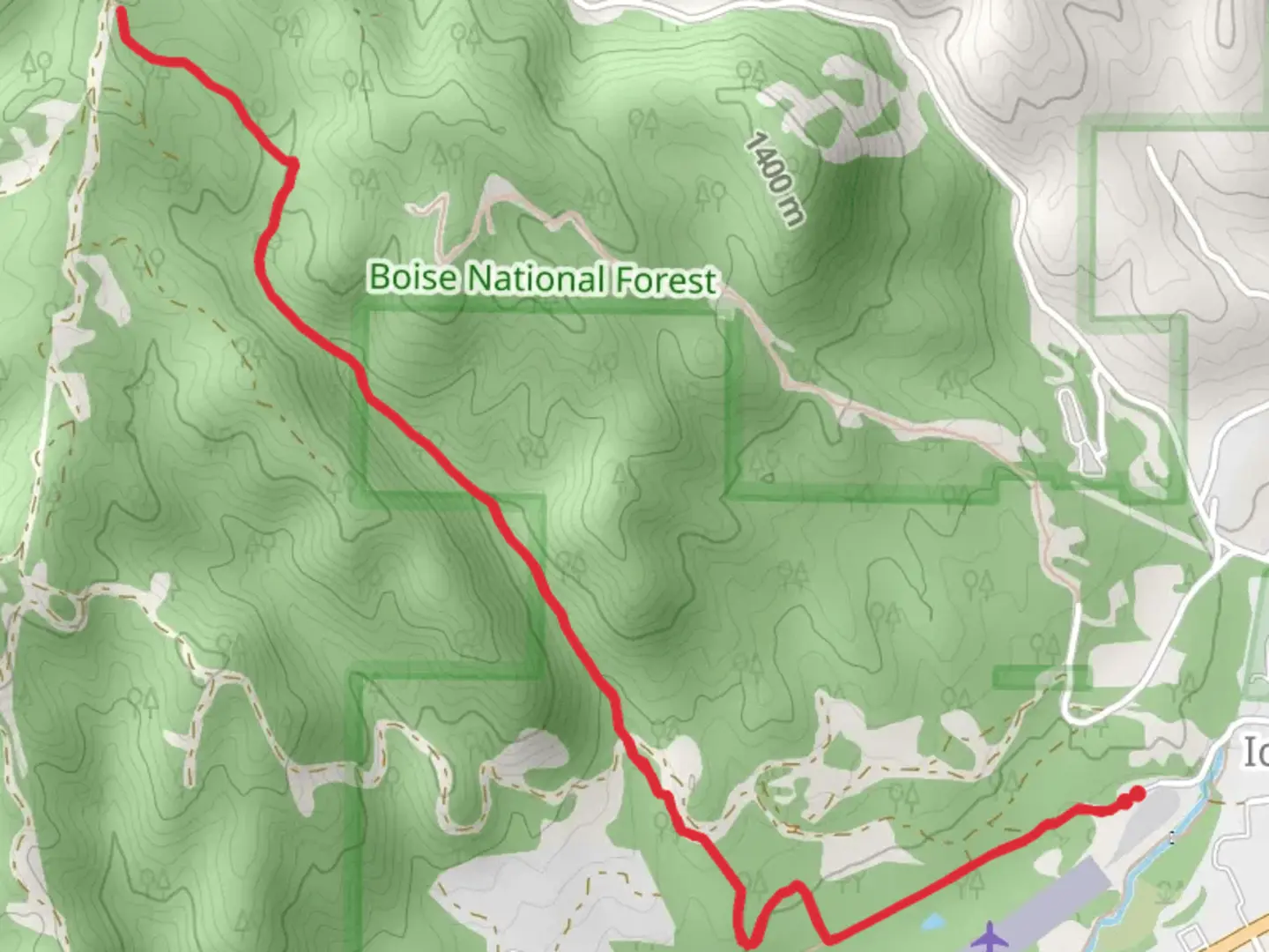 An image depicting the trail Charcoal Gulch Trail and its surrounding area.