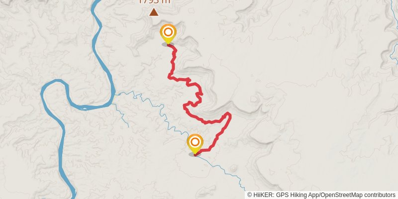 Hayduke Trail alt 3 Map